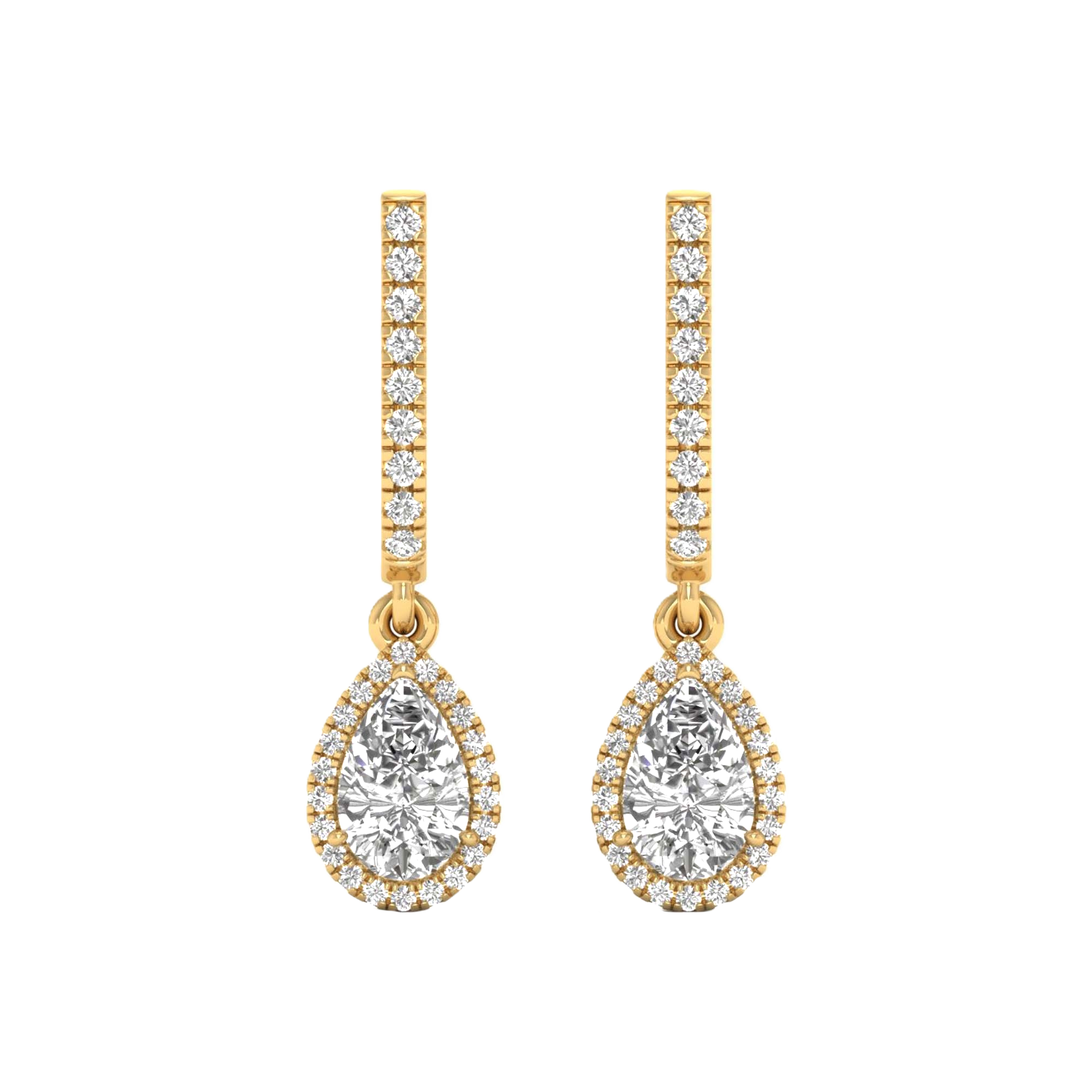 Bente Ohrhänger Birne – 1.3ct bis 4.3ct