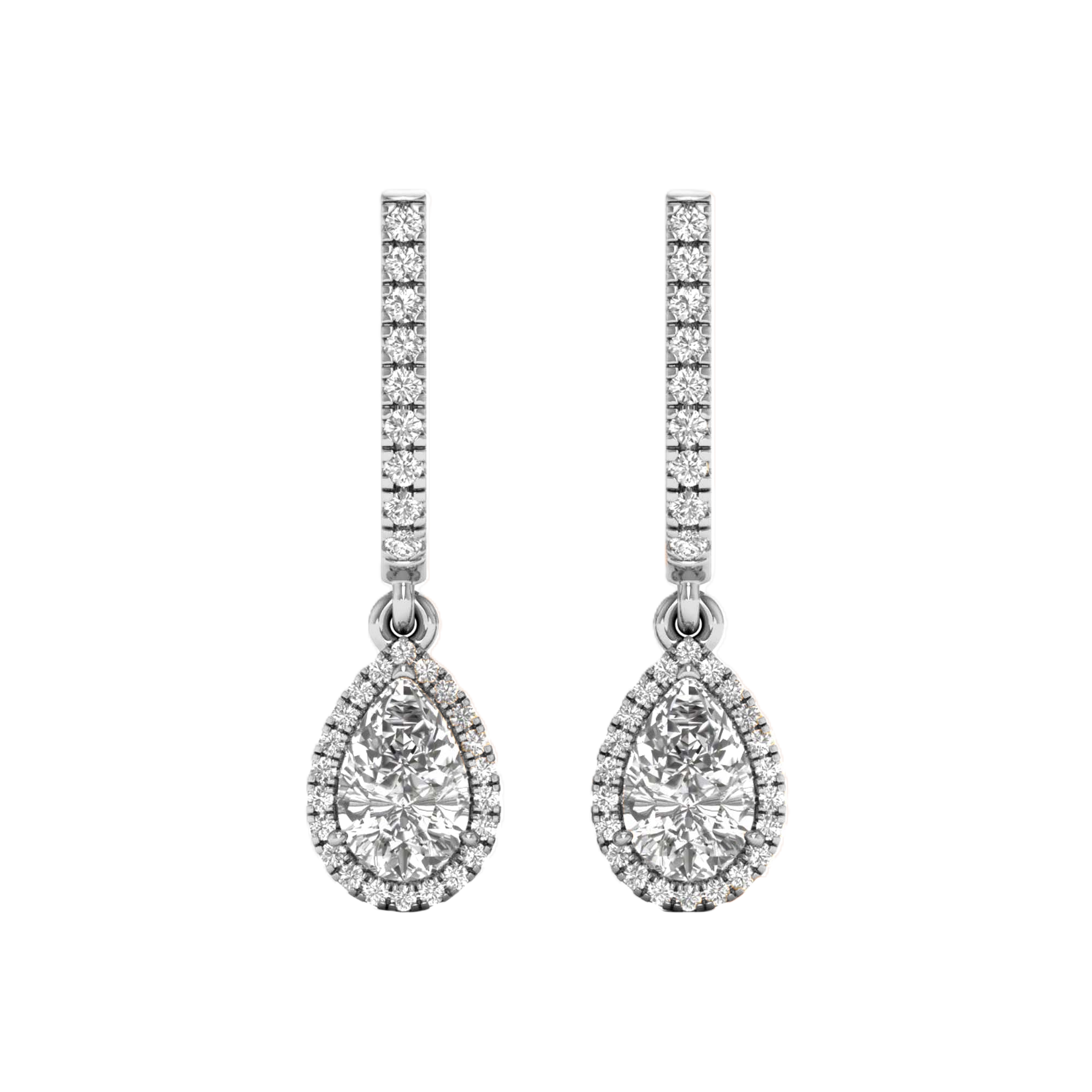 Bente Pear Drop Earrings - 1.3ct to 4.3ct