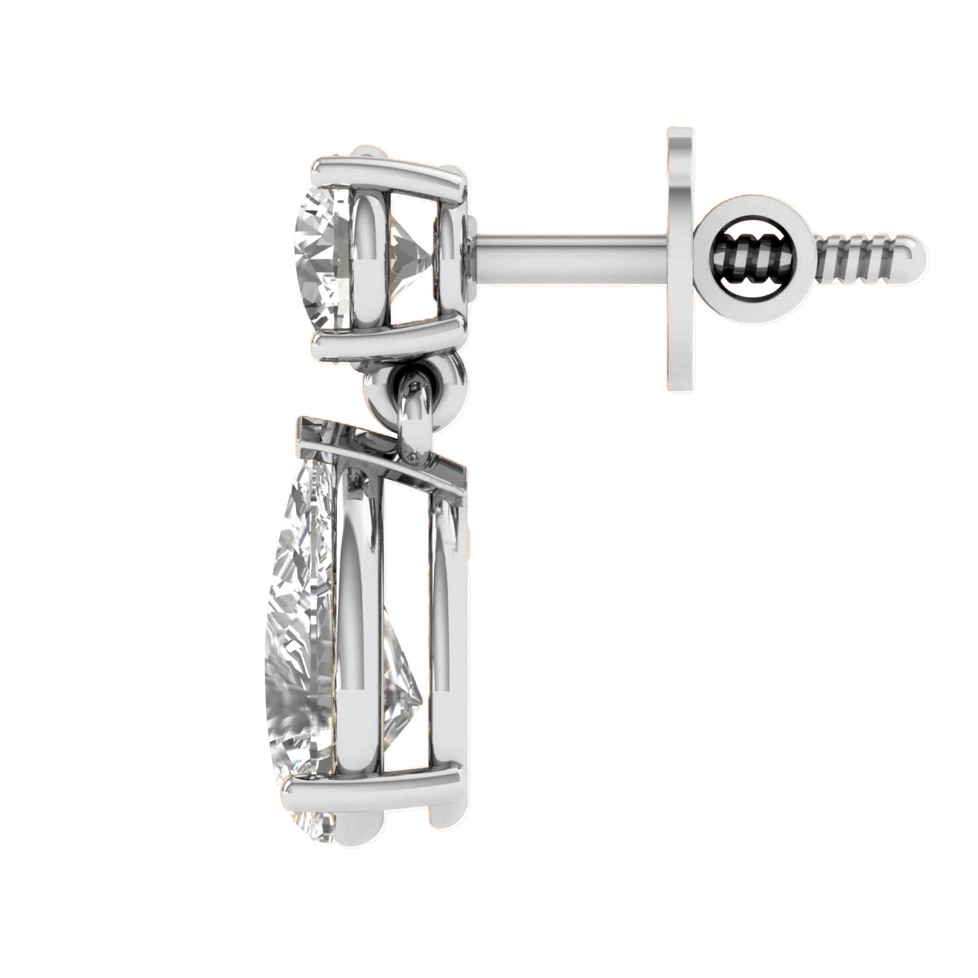 Celine Diamanten Hangoorbellen Peer - 3ct