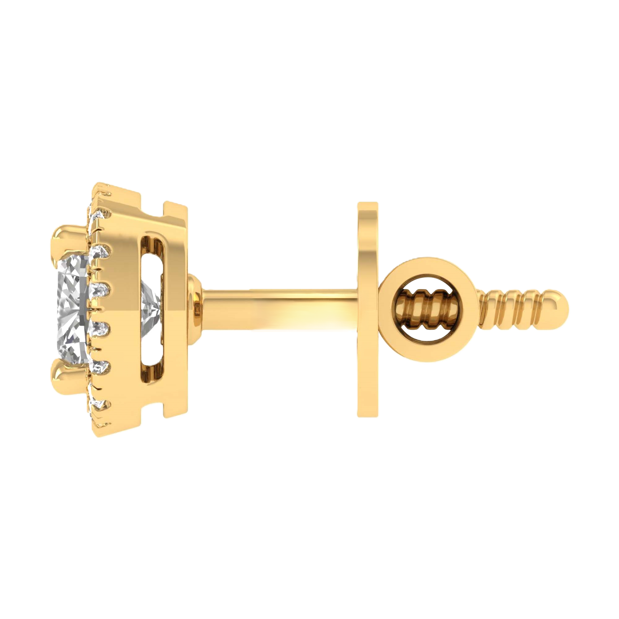 Sofia Stud Oorbellen Cushion - 1.1ct tot 5.5ct