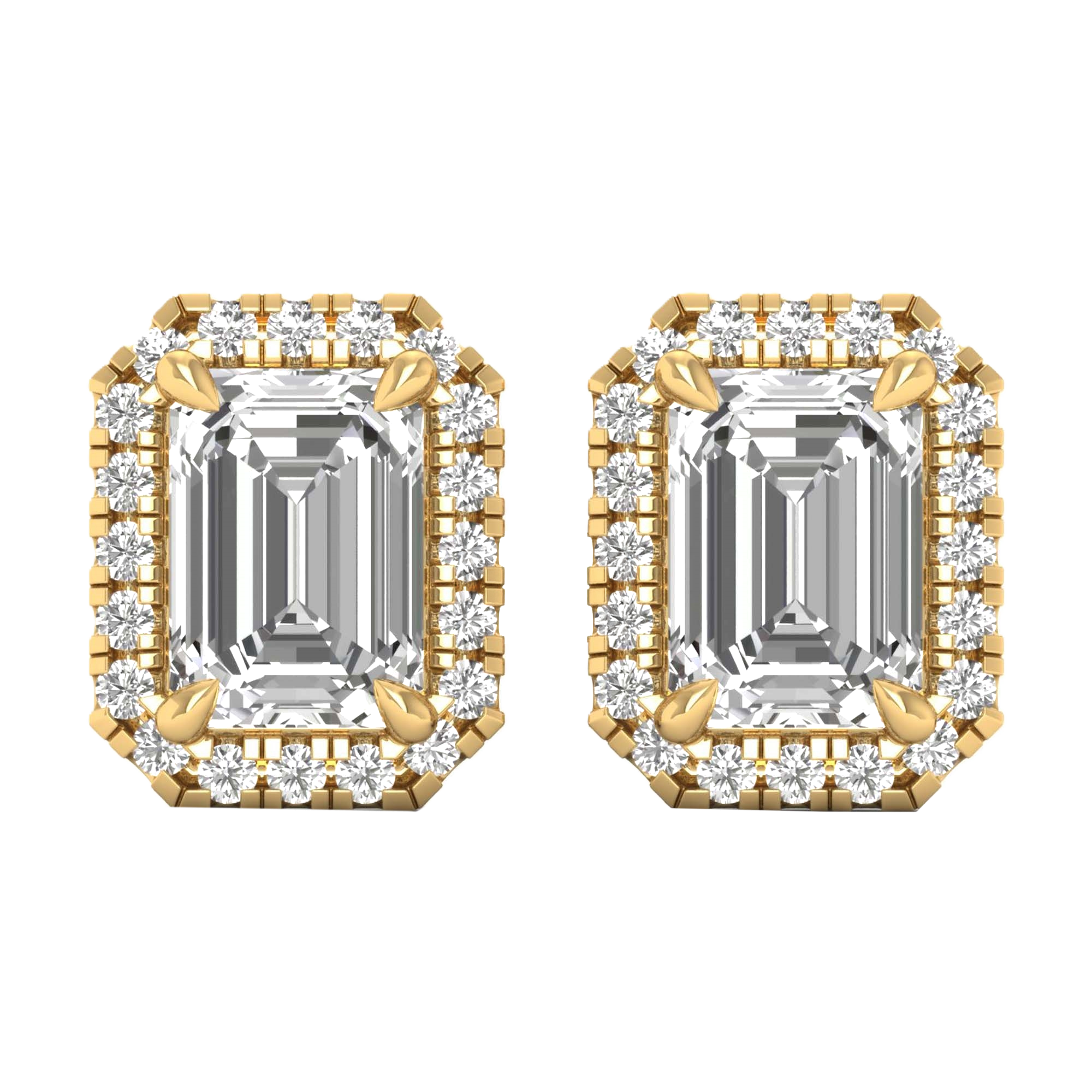Sofia Stud Oorbellen Emerald - 1.1ct tot 5.7ct