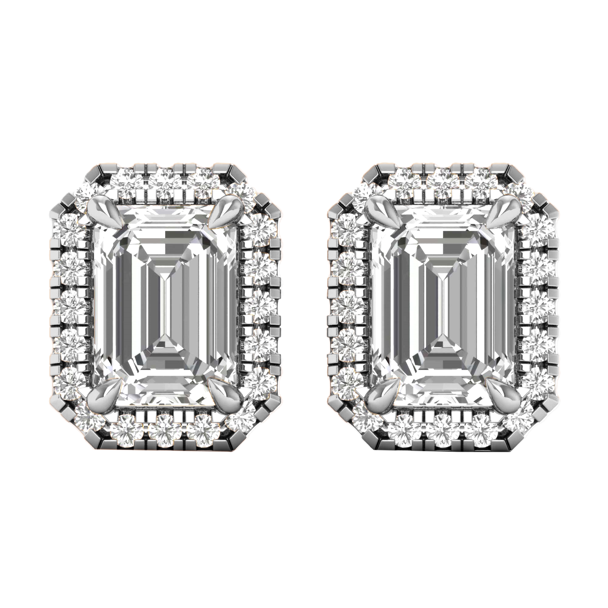 Sofia Stud Oorbellen Emerald - 1.1ct tot 5.7ct
