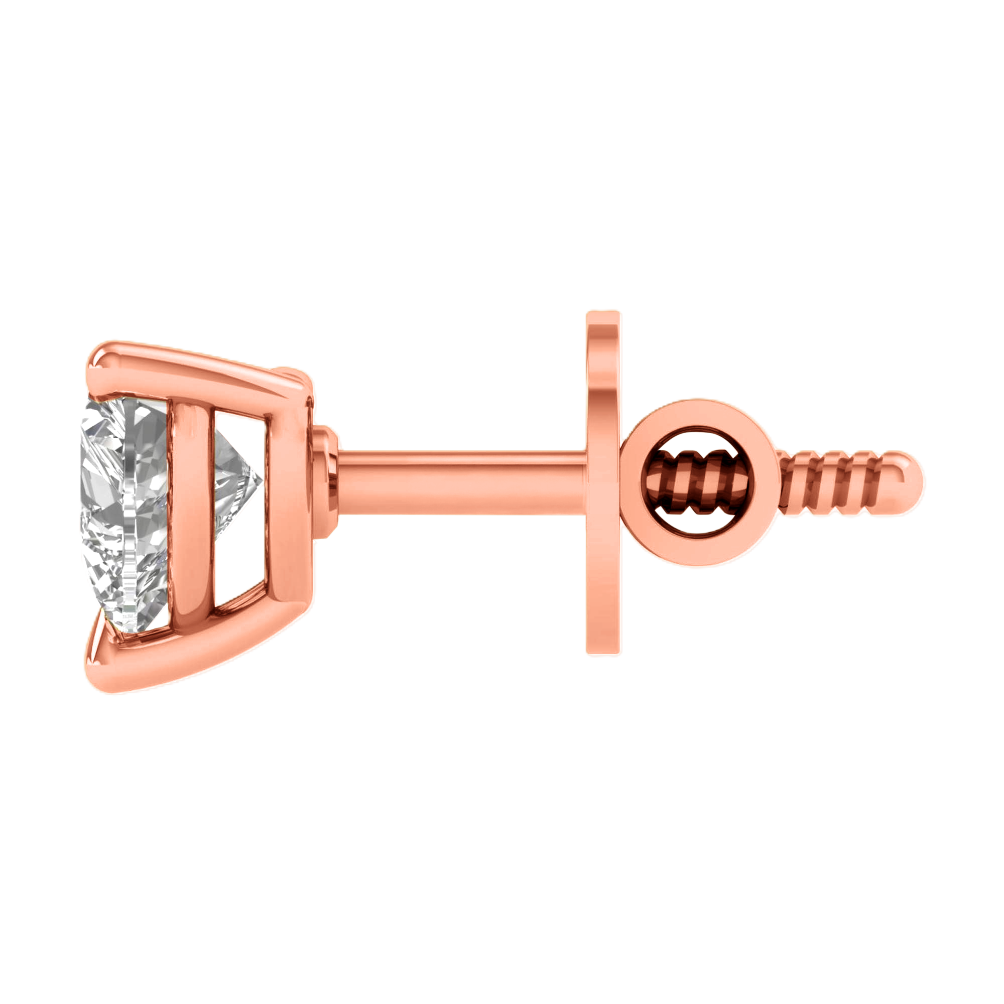 Noa Stud Earrings Heart - 0.5ct to 5ct