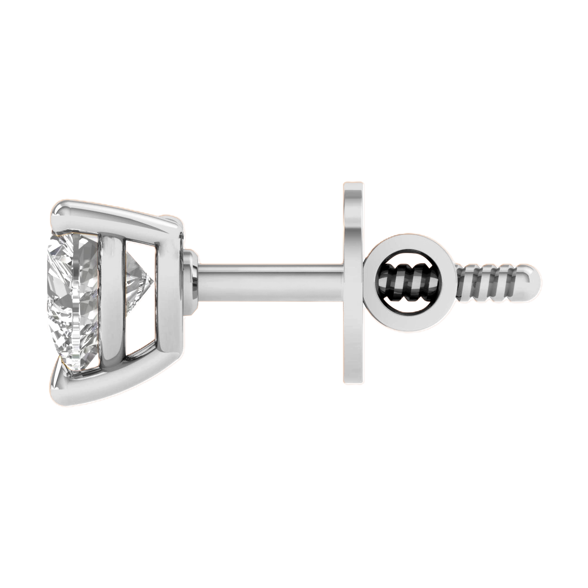 Noa Stud Earrings Heart - 0.5ct to 5ct