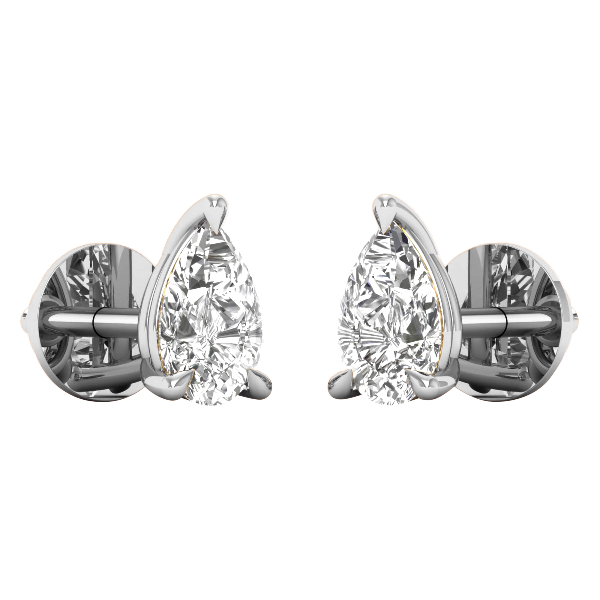 Noa Stud Oorbellen Peer - 1ct tot 5ct