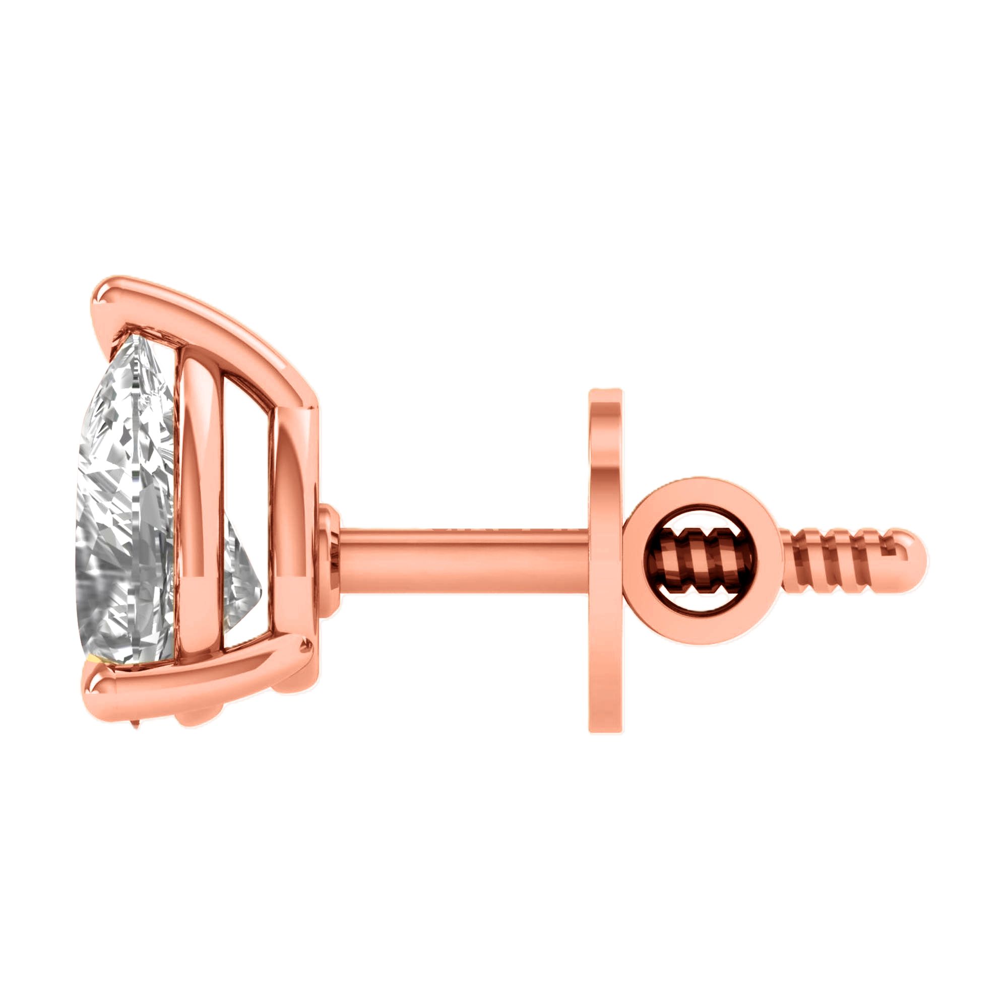 Noa Stud Oorbellen Peer - 1ct tot 5ct