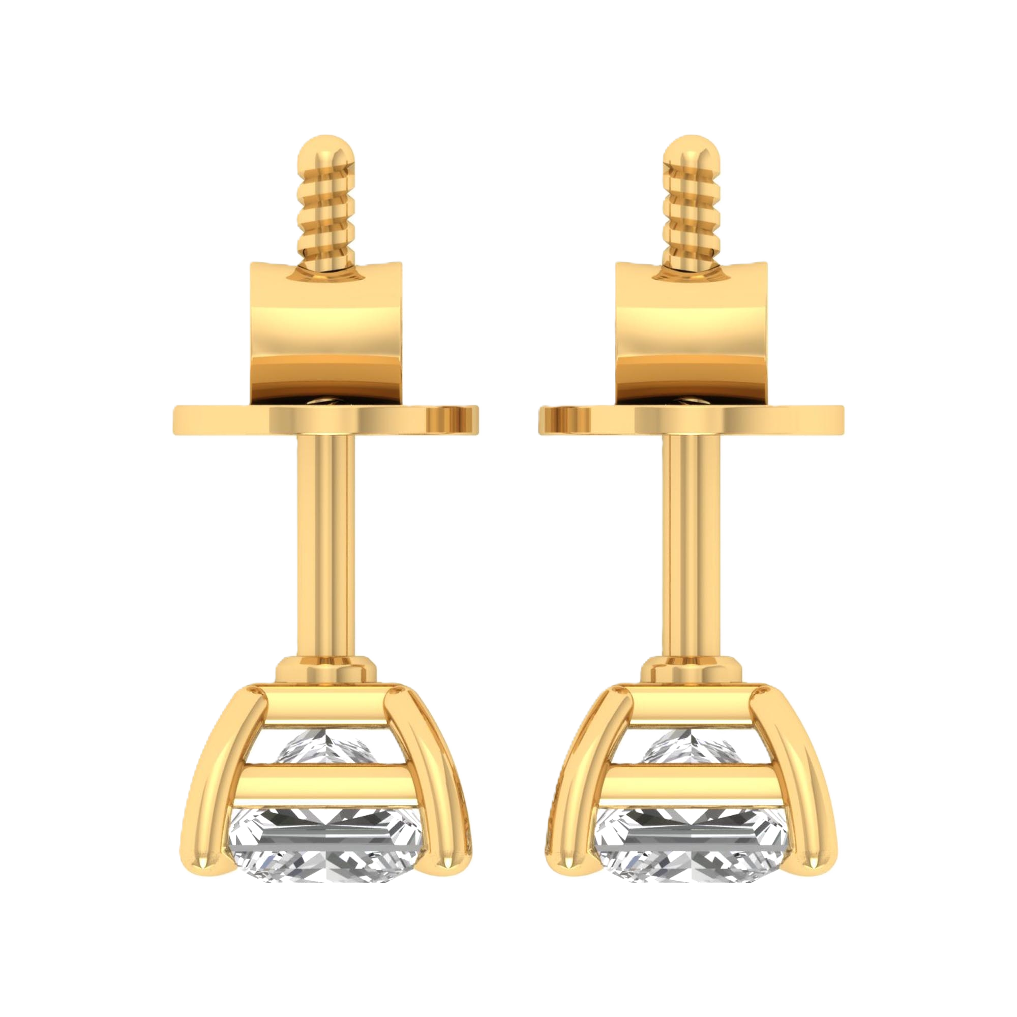 Noa Stud Oorbellen Princess - 1ct tot 6ct