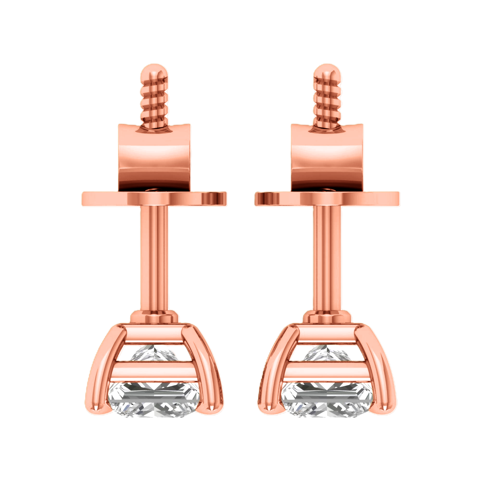 Noa Stud Oorbellen Princess - 1ct tot 6ct