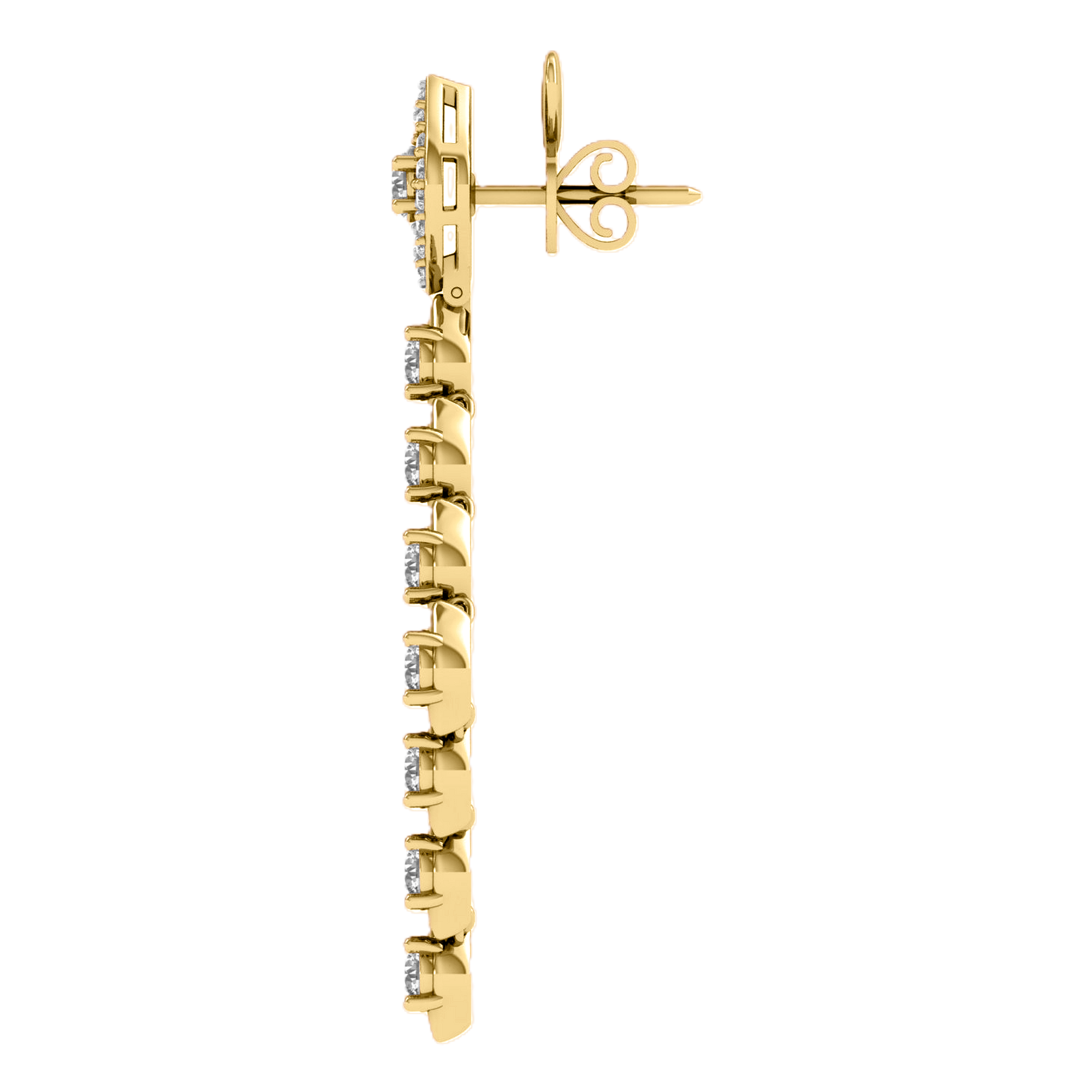 Karen Diamond Brilliant Dangle Earrings - 4.9ct