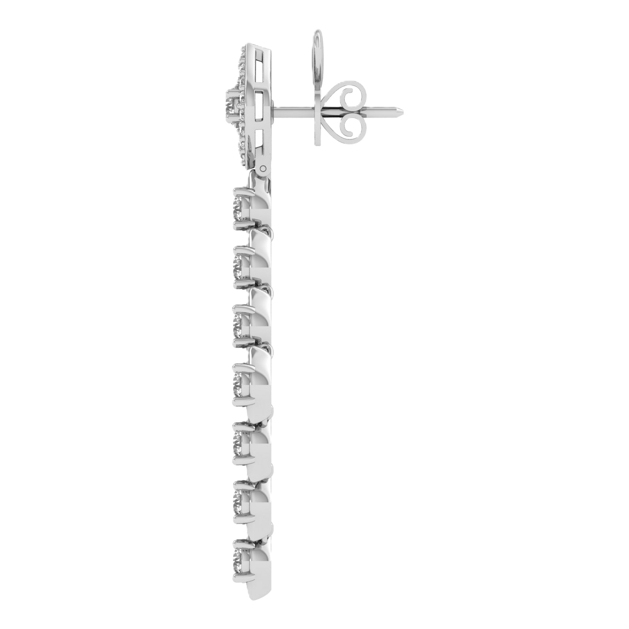 Karen Diamond Brilliant Dangle Earrings - 4.9ct
