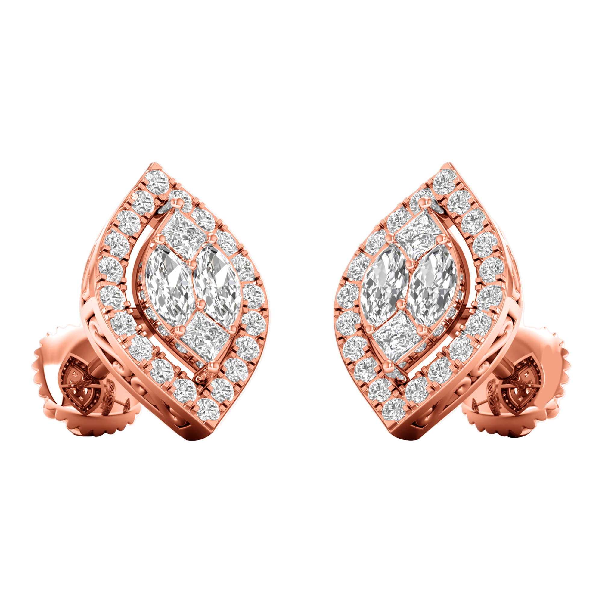 Imke Diamanten Stud Oorbellen Markies - 0.9ct