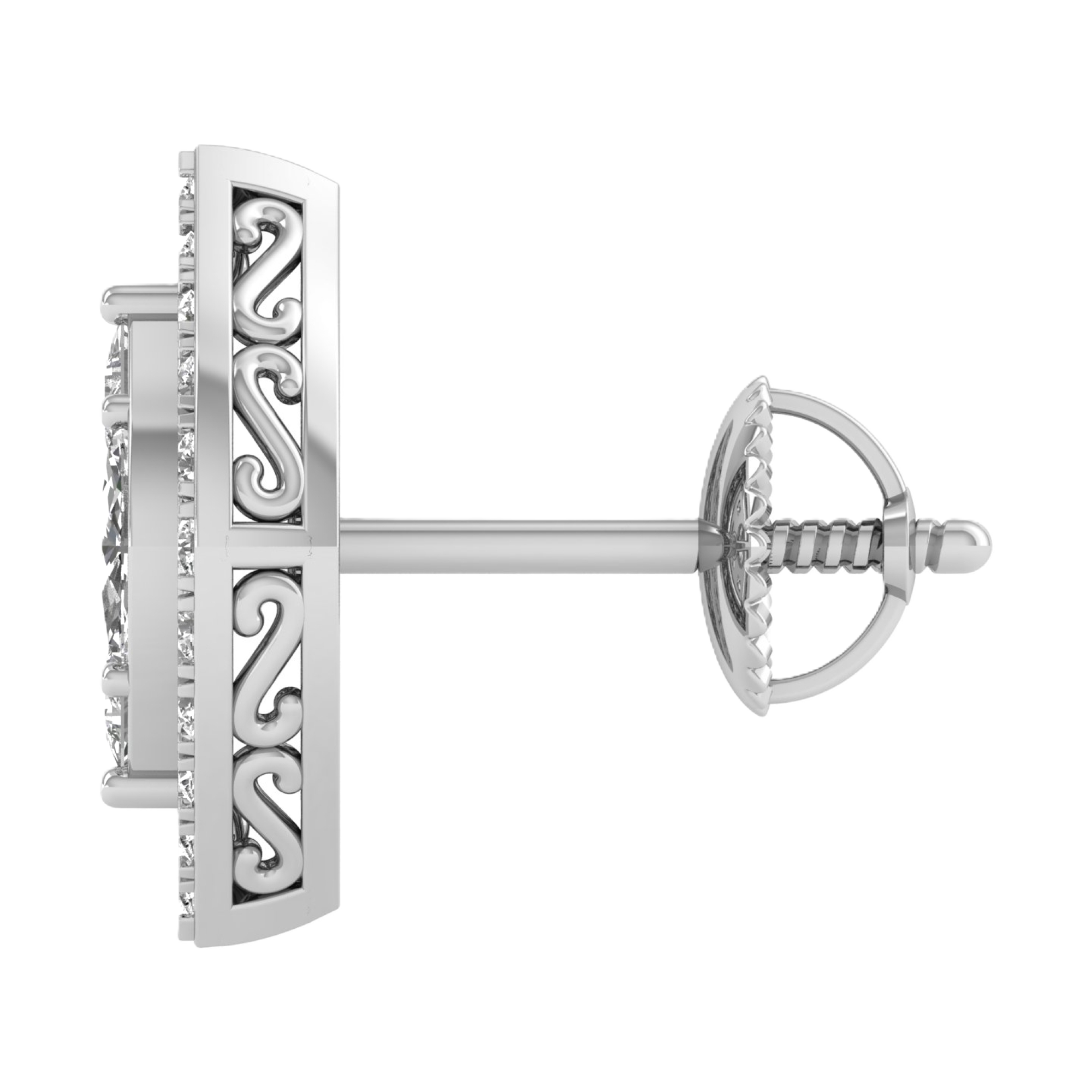 Imke Diamanten Stud Oorbellen Markies - 0.9ct