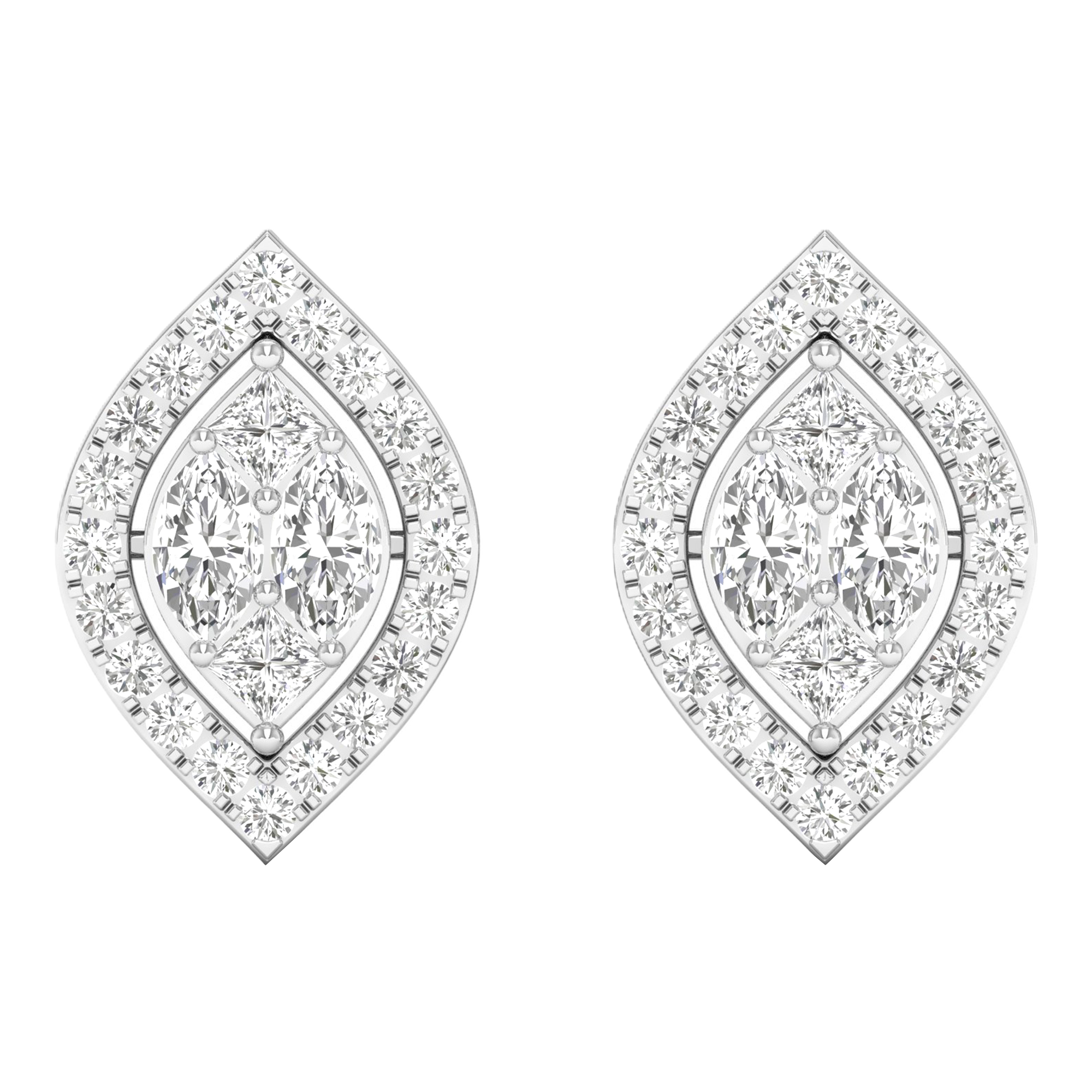 Imke Diamanten Stud Oorbellen Markies - 0.9ct