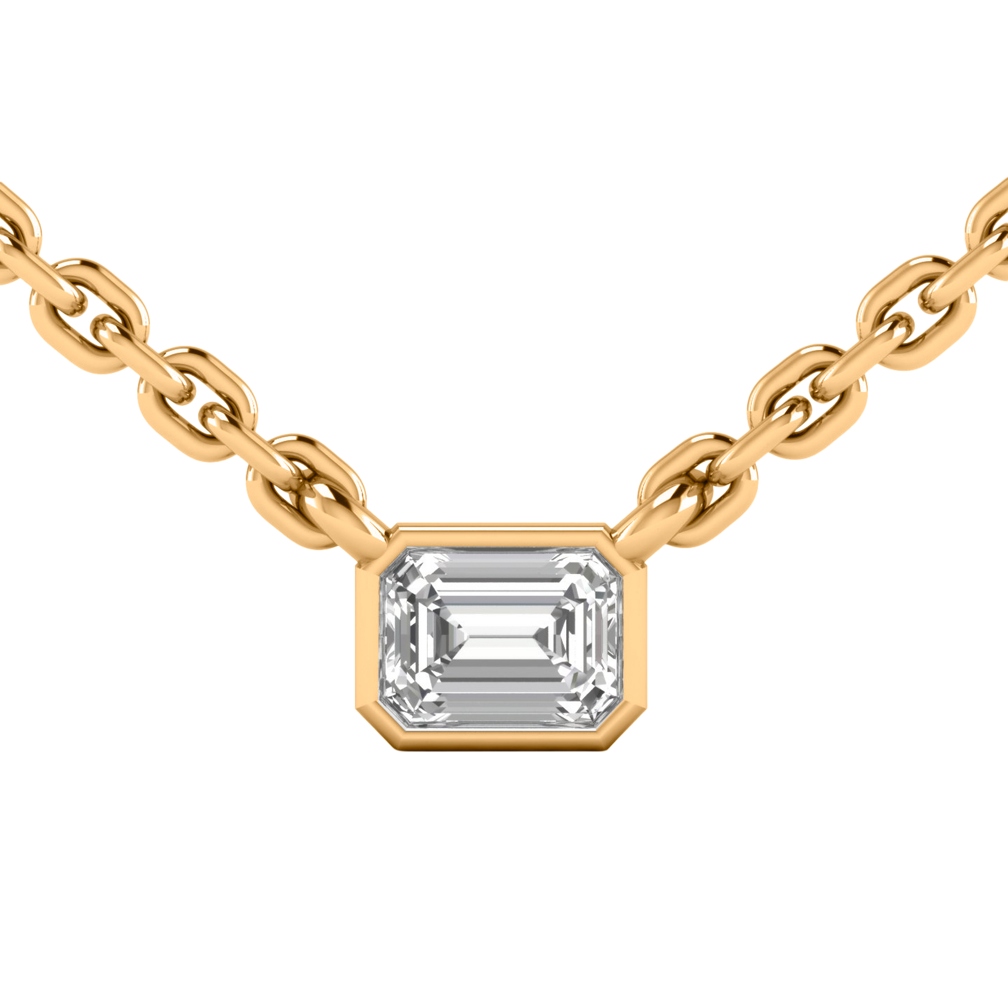 Linda Diamond Necklace Emerald - 0.2ct