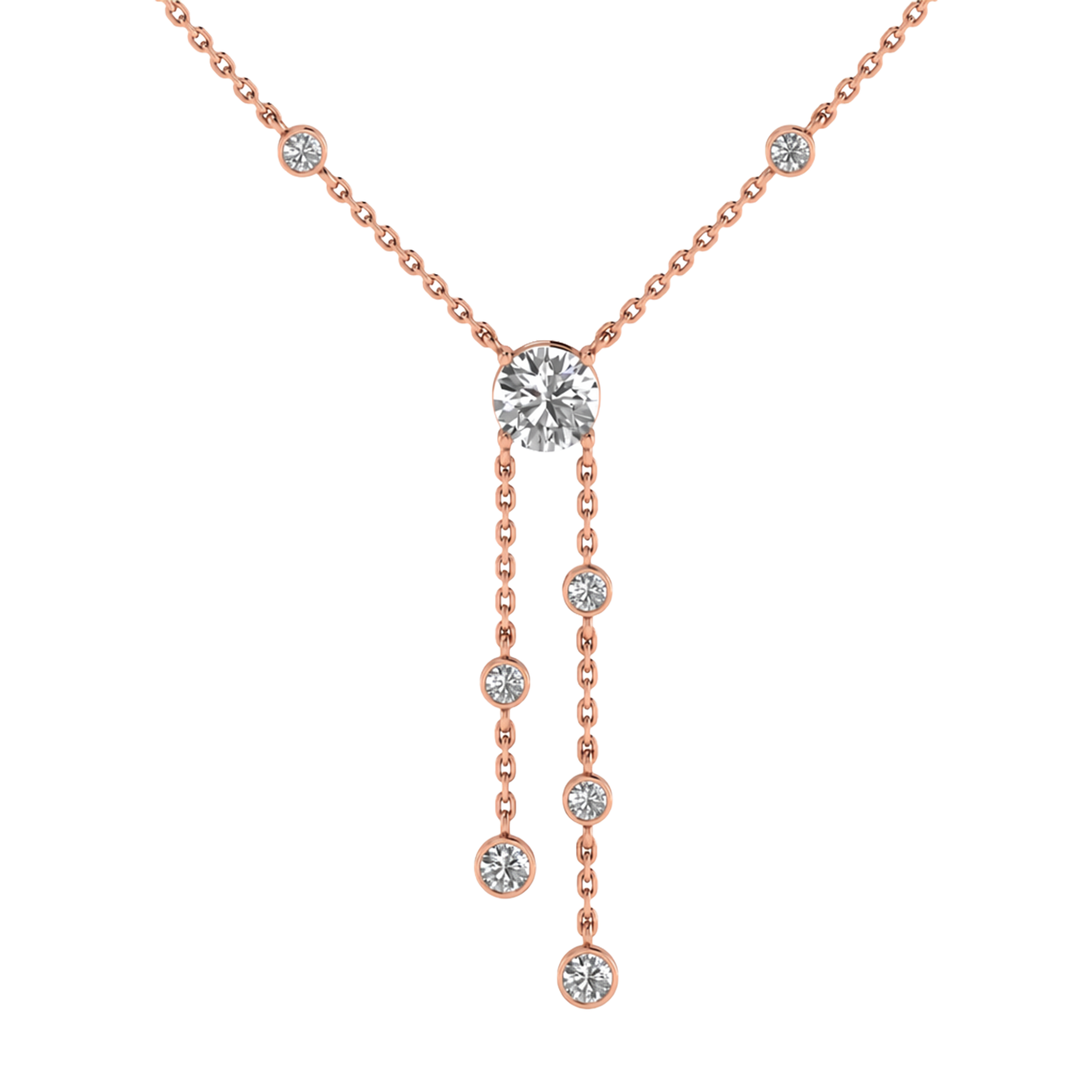 Jojo Diamanten Ketting Briljant  - 3.3ct