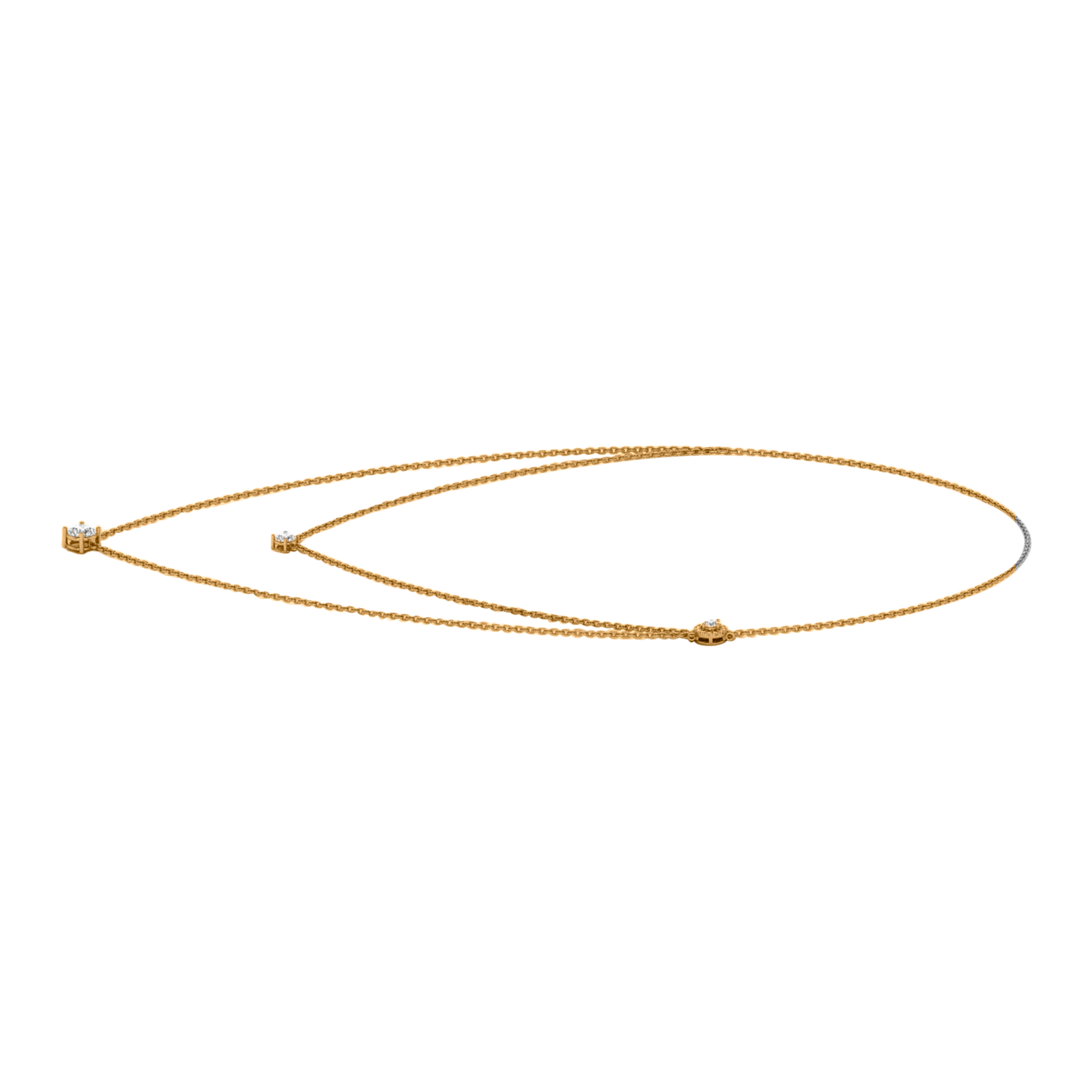 Quirine Diamond Layered Necklace Brilliant - 2ct