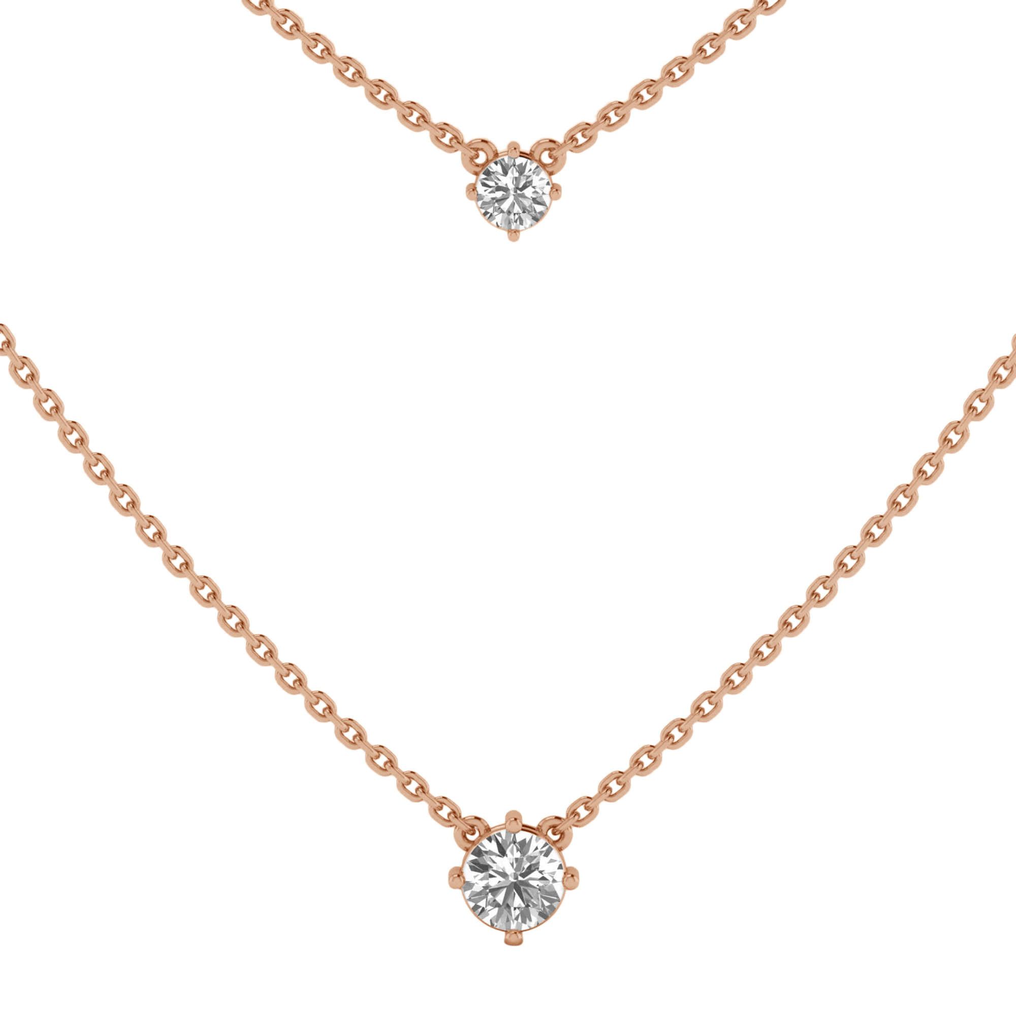 Quirine Diamond Layered Necklace Brilliant - 2ct