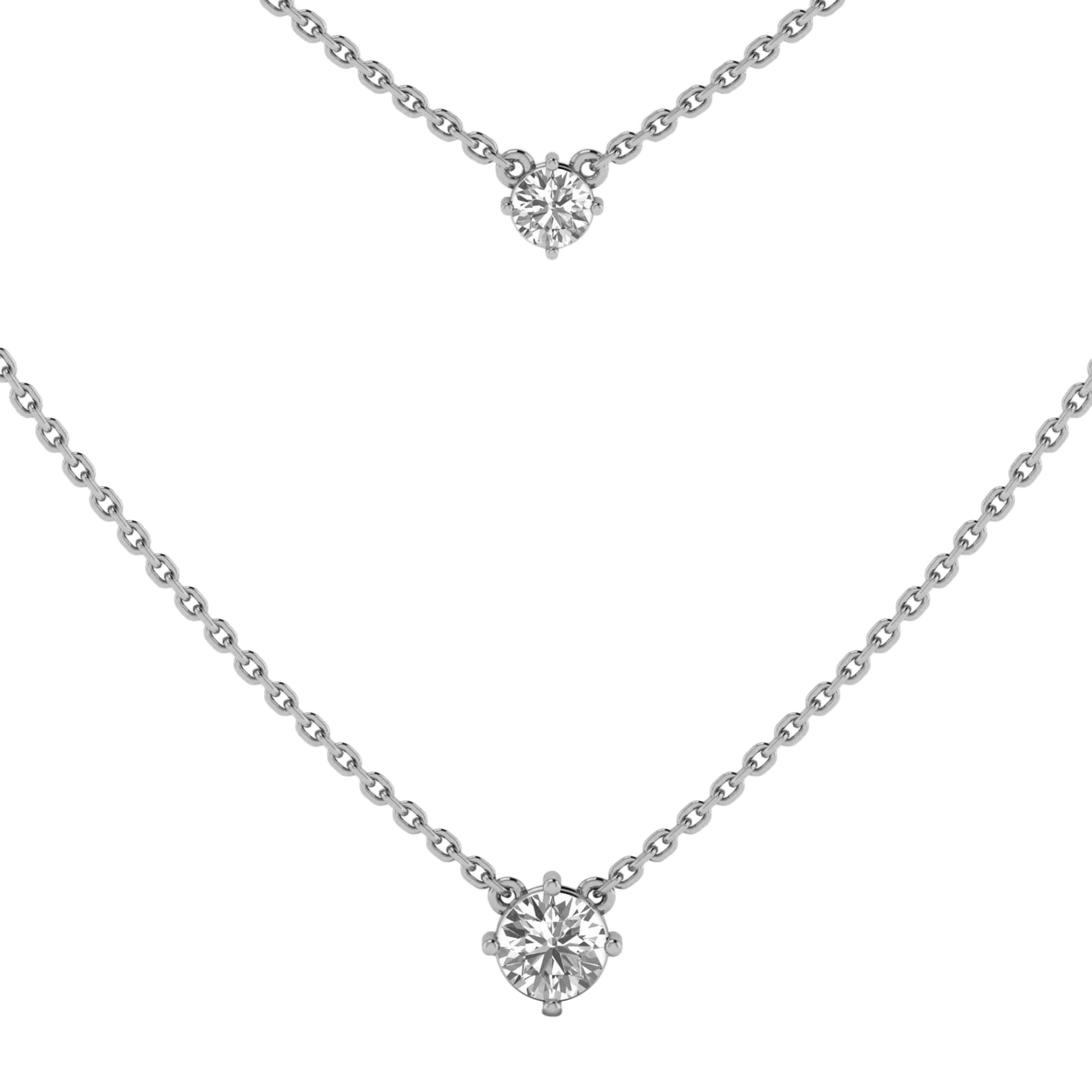 Quirine Diamond Layered Necklace Brilliant - 2ct