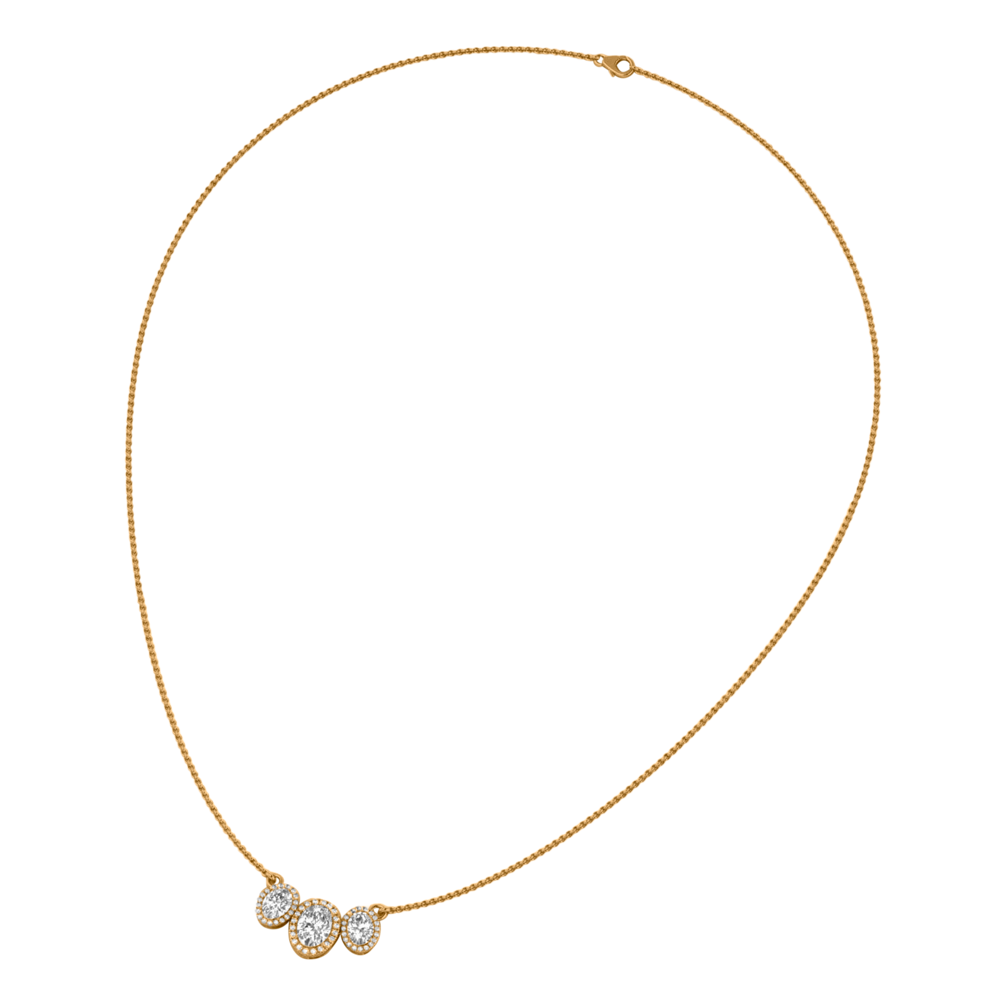 Jamie Diamanten Ketting Ovaal - 2.3ct