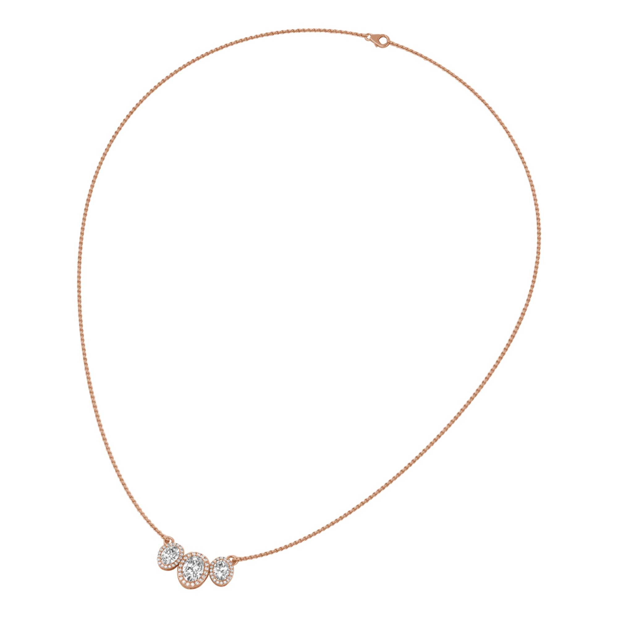 Jamie Diamanten Ketting Ovaal - 2.3ct