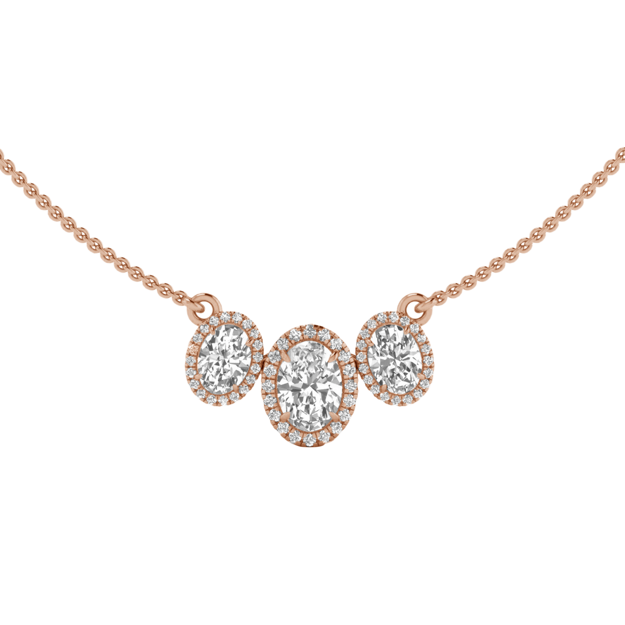 Jamie Diamanten Ketting Ovaal - 2.3ct