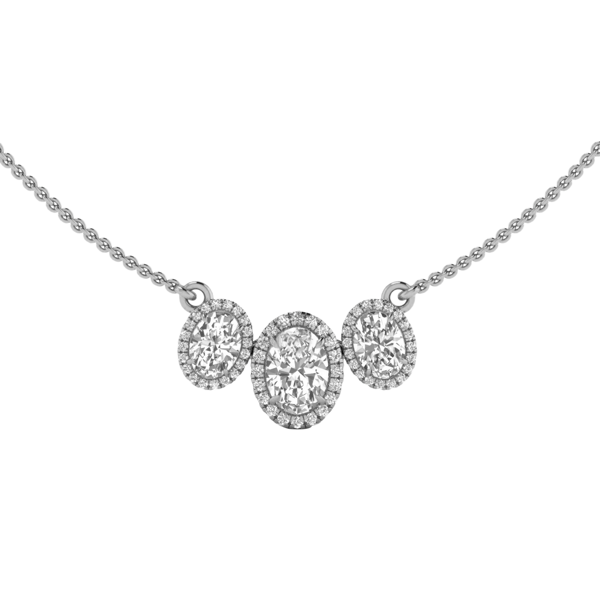 Jamie Diamanten Ketting Ovaal - 2.3ct