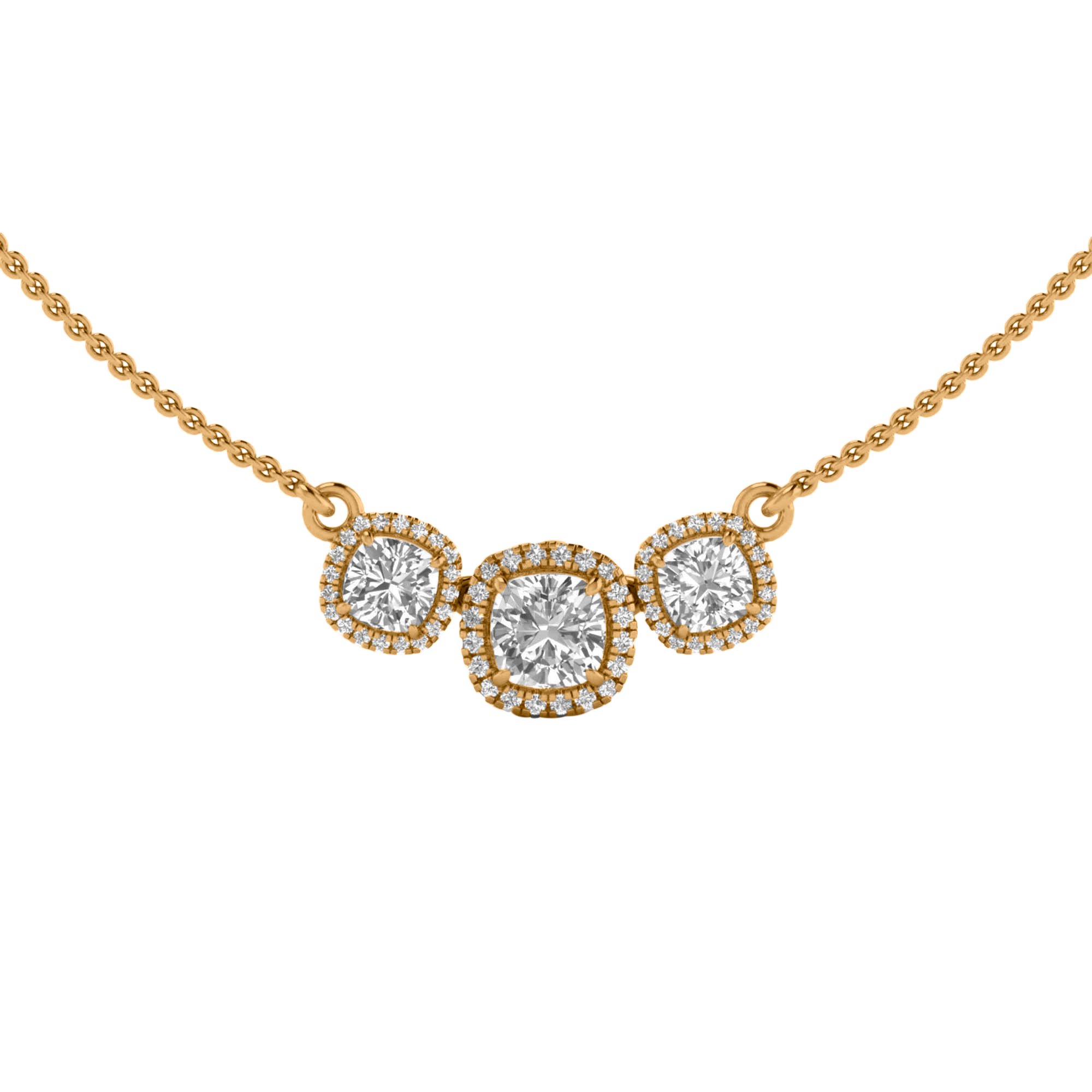 Jamie Diamond Necklace Cushion - 2.2ct