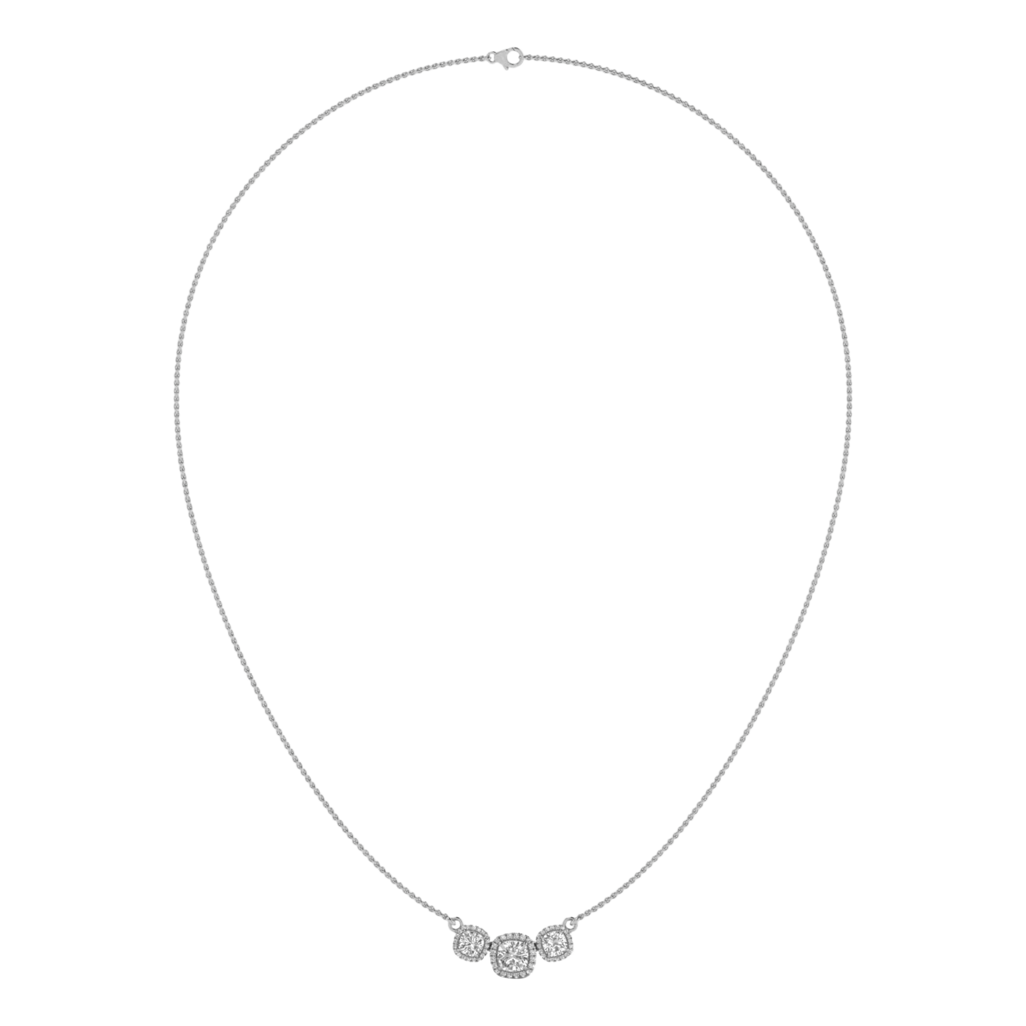 Jamie Diamanten Ketting Cushion - 2.2ct