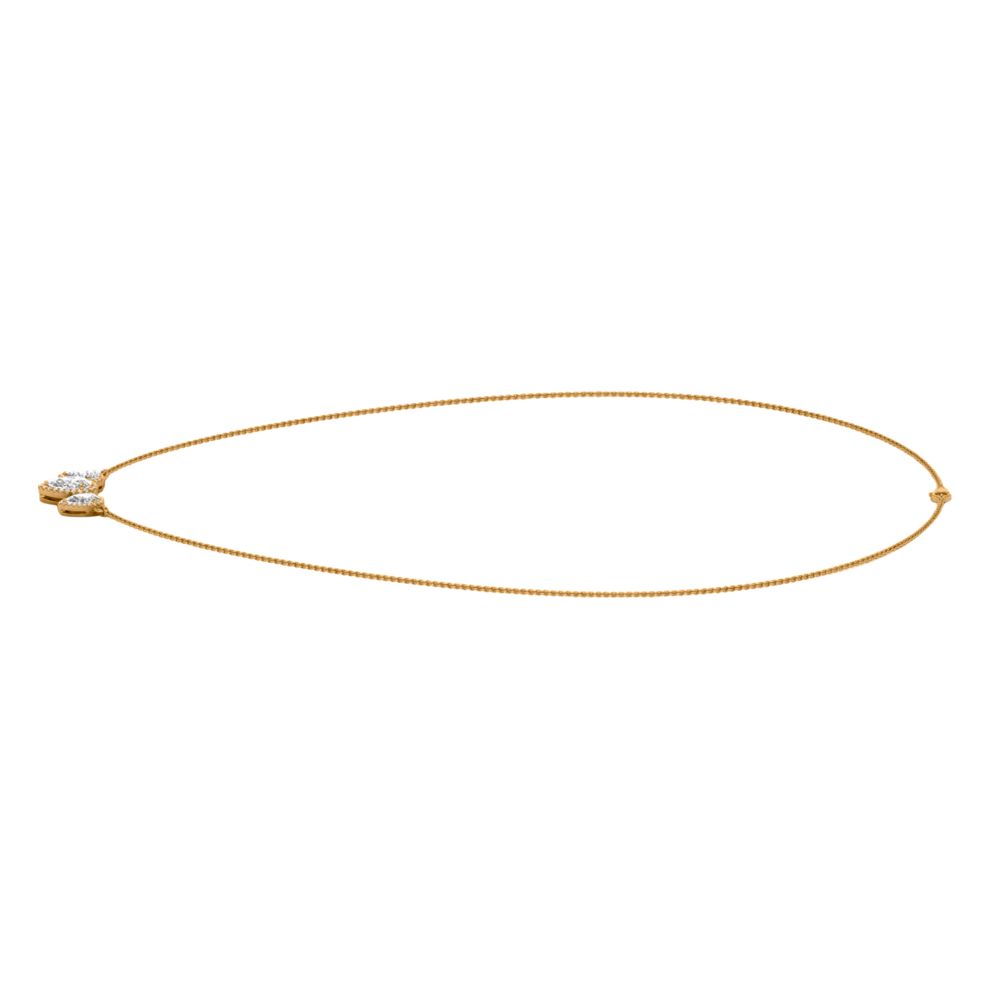Jamie Diamanten Ketting Peer - 2.3ct