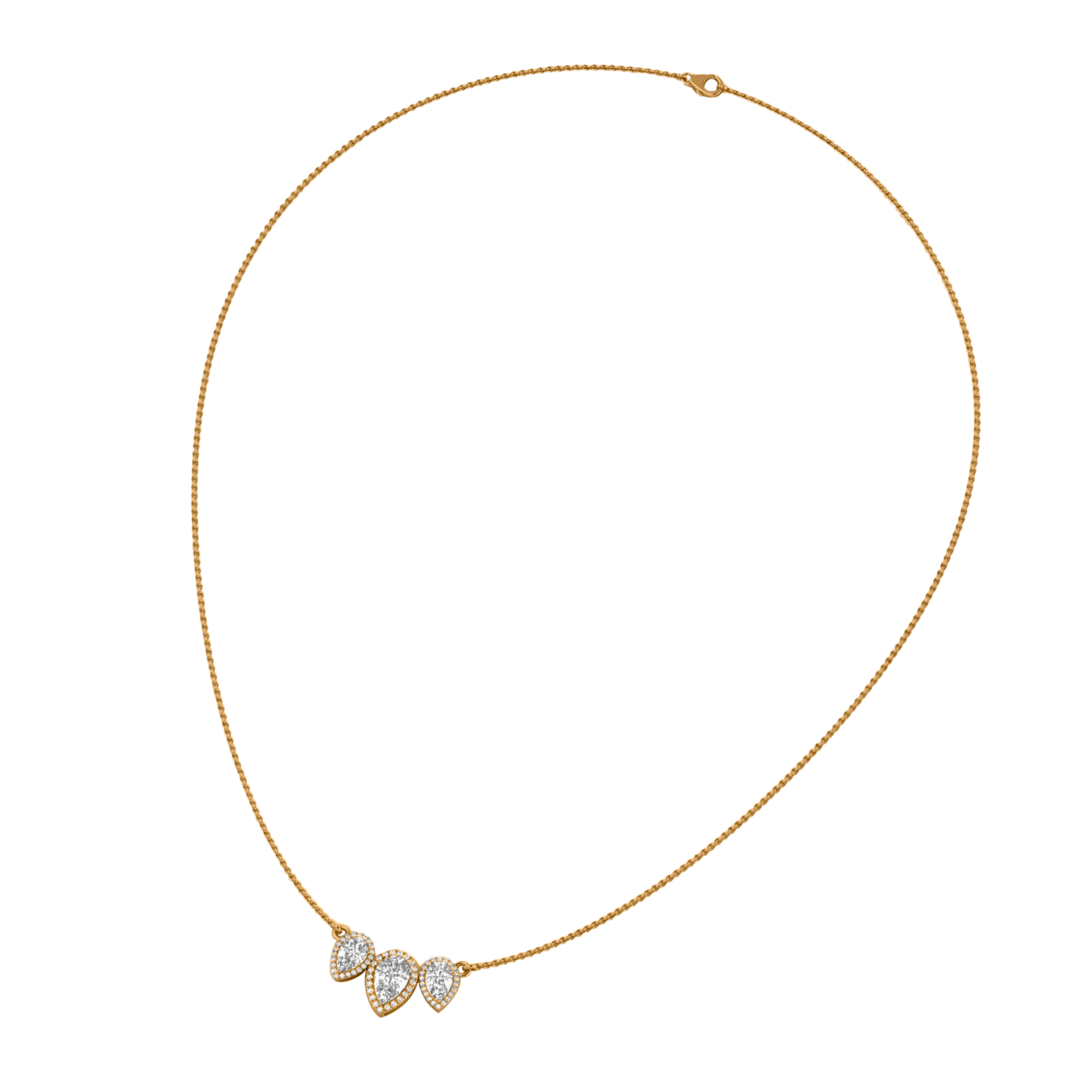 Jamie Diamanten Ketting Peer - 2.3ct