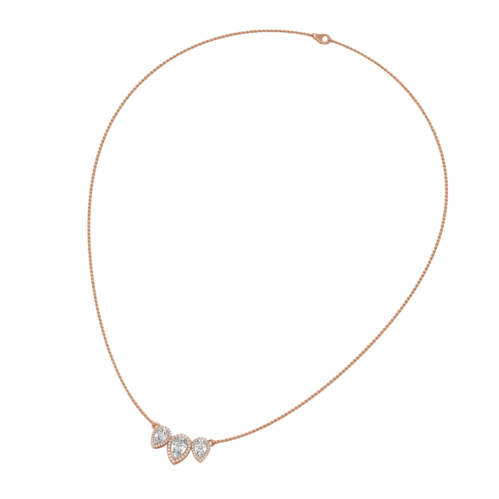 Jamie Diamanten Ketting Peer - 2.3ct