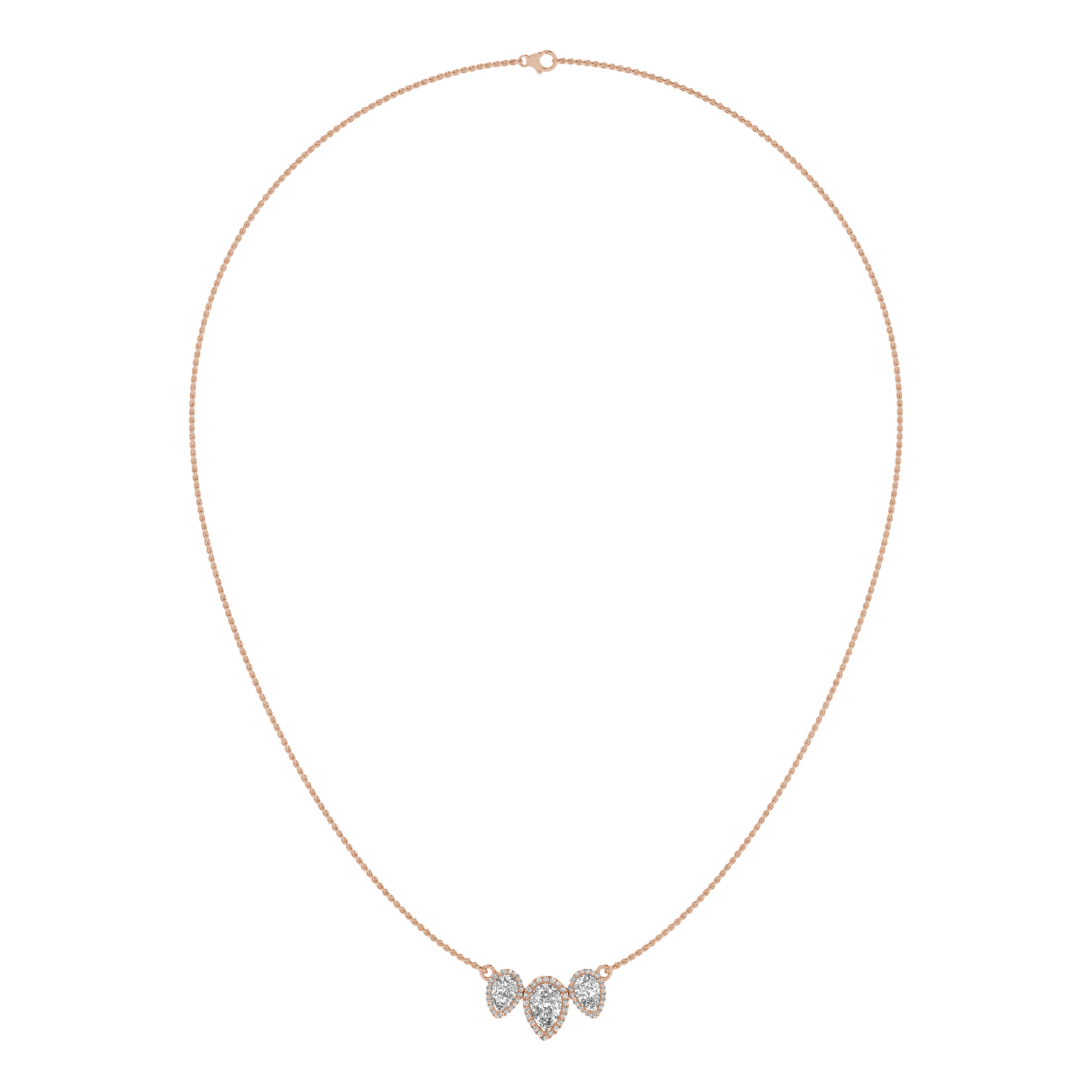 Jamie Diamanten Ketting Peer - 2.3ct
