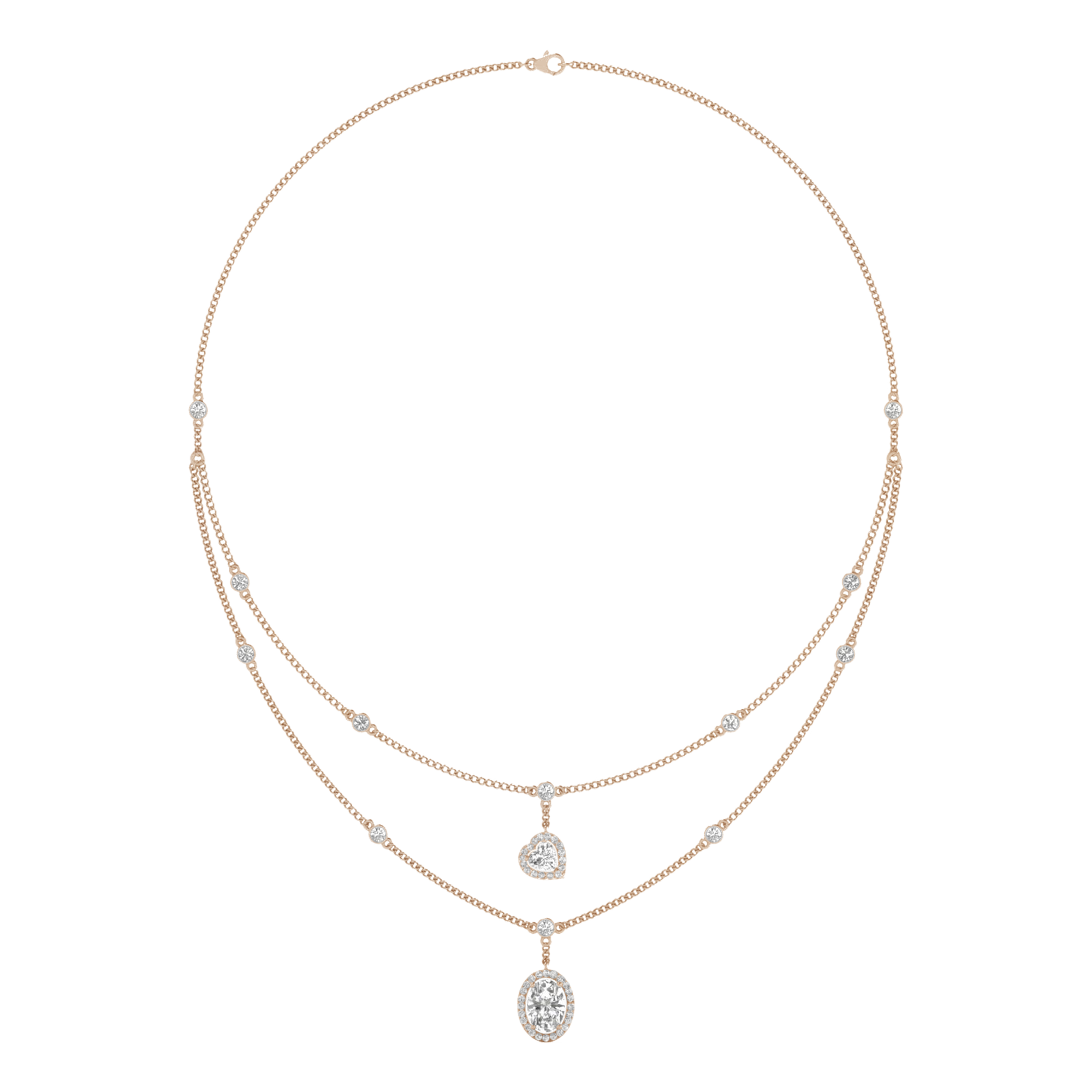 Jamie Diamanten Ketting Ovaal - 3.2ct
