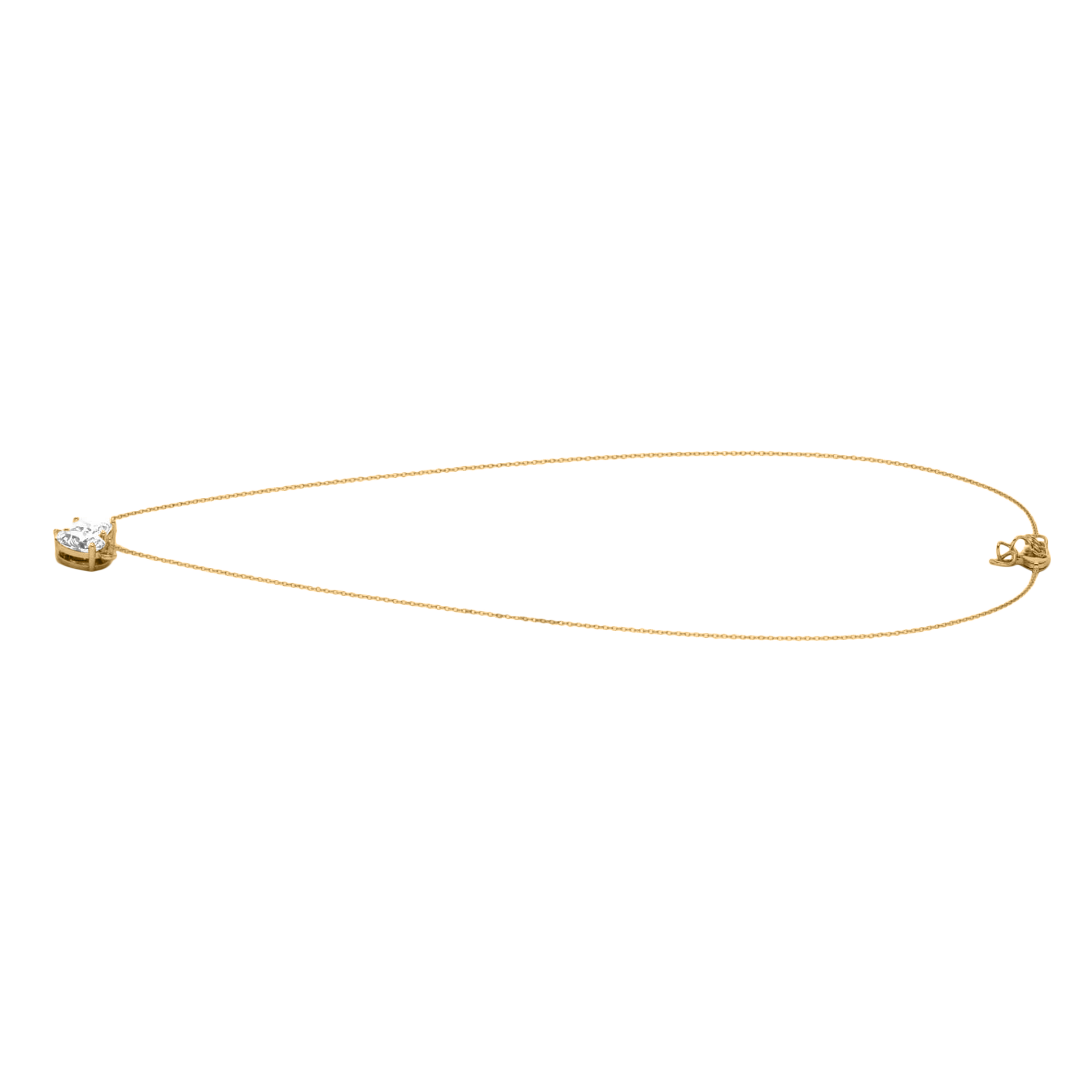 Teddy Diamanten Toi Et Moi Ketting Peer & Princess - 2ct