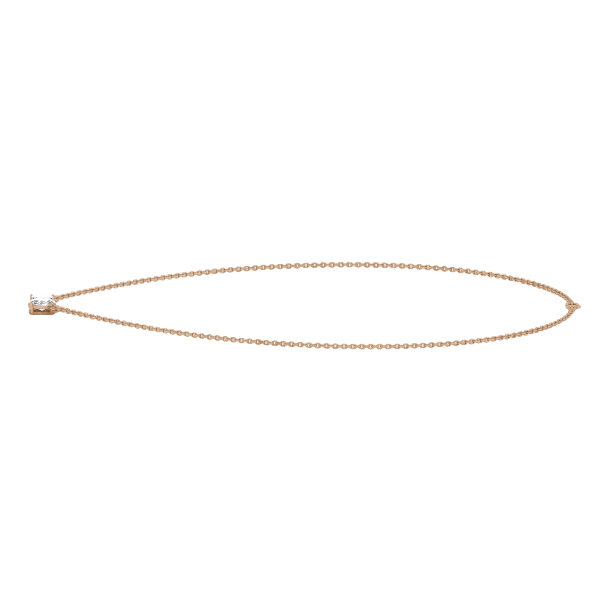 Teddy Diamond Toi Et Moi Necklace Emerald & Oval - 2ct