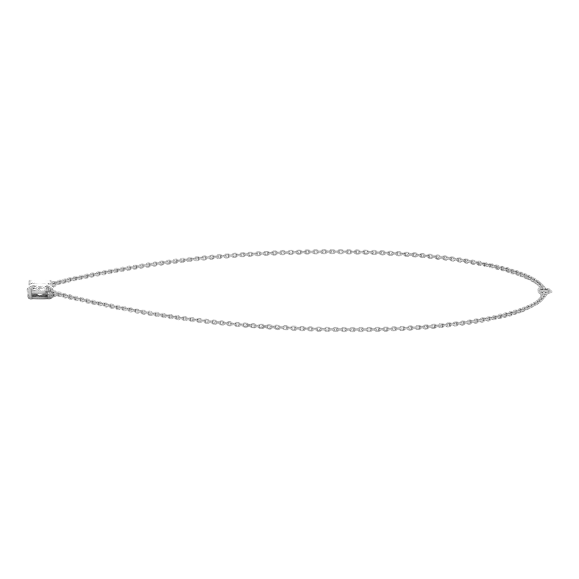 Teddy Diamond Toi Et Moi Necklace Emerald & Oval - 2ct