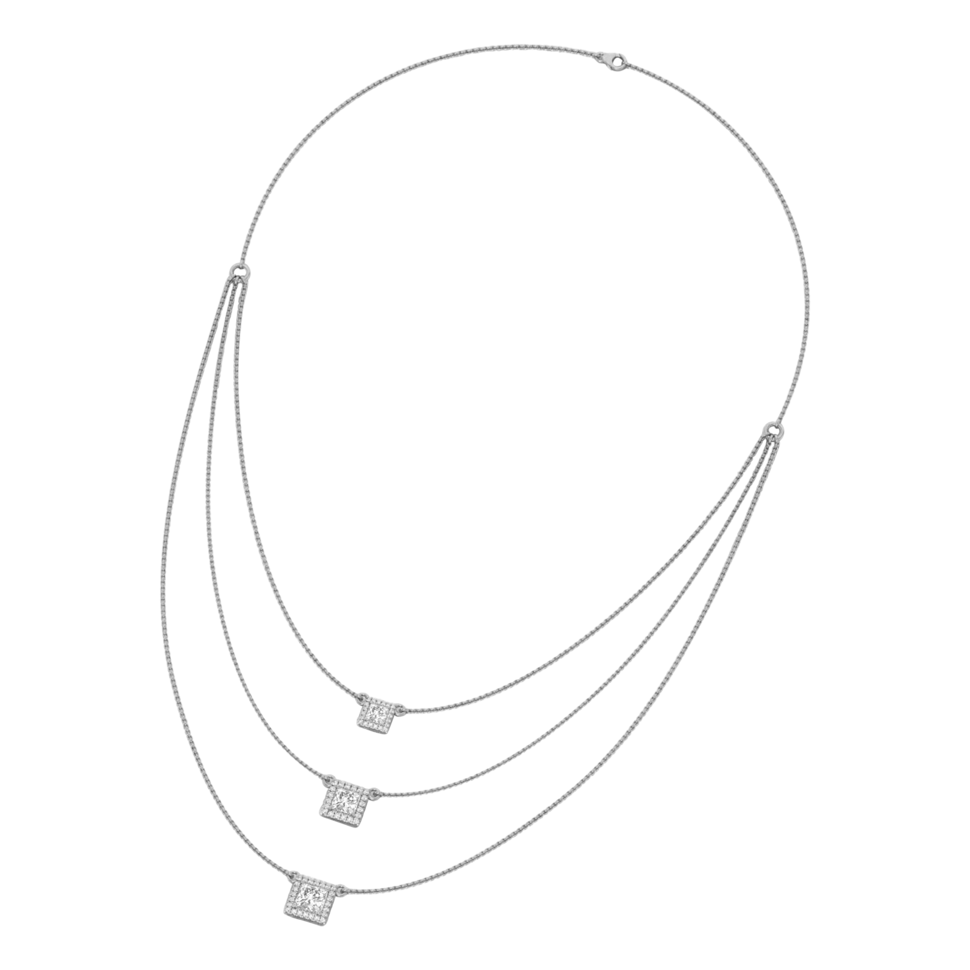 Jamie Diamanten Tennisketting Princess - 3.4ct