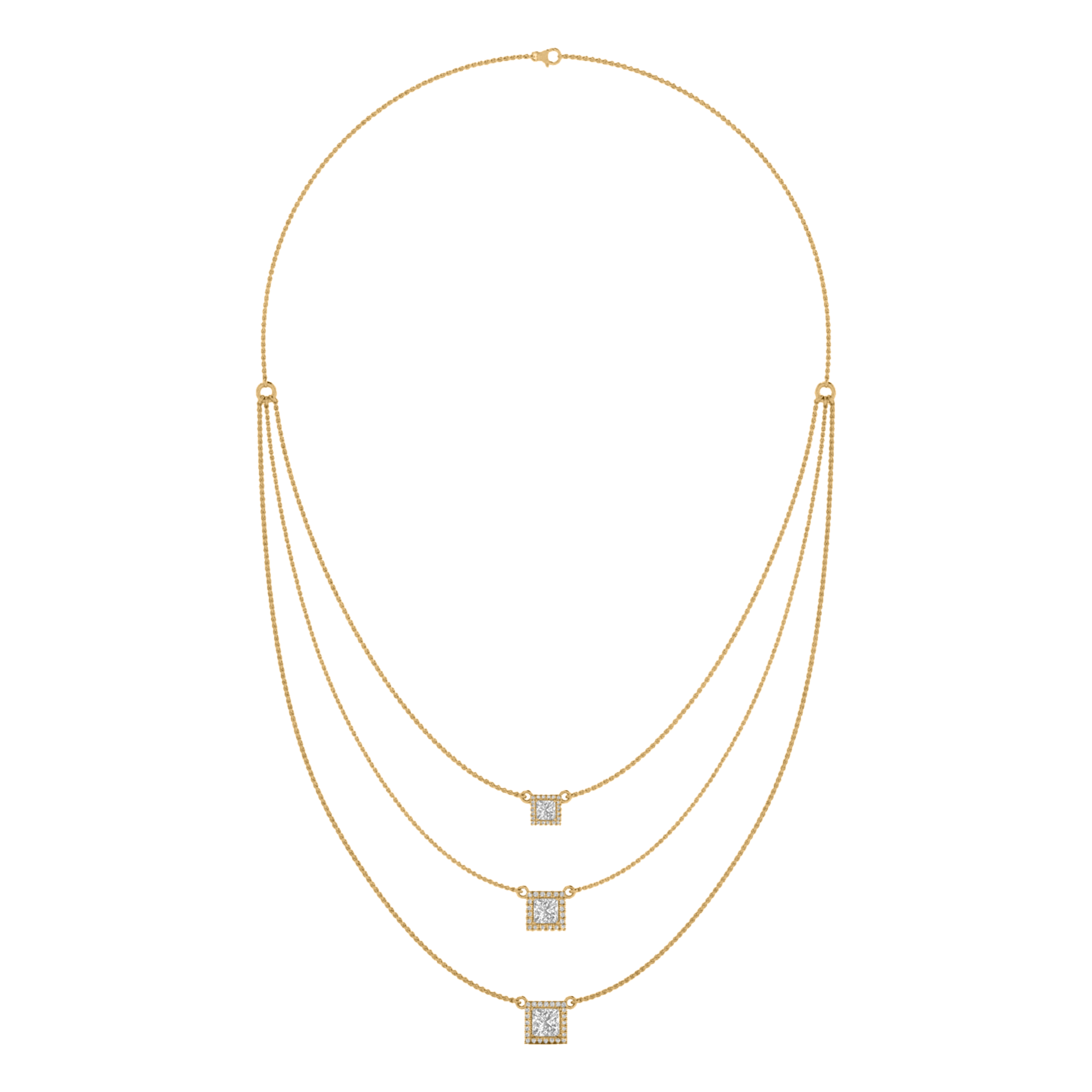Jamie Diamanten Tennisketting Princess - 3.4ct
