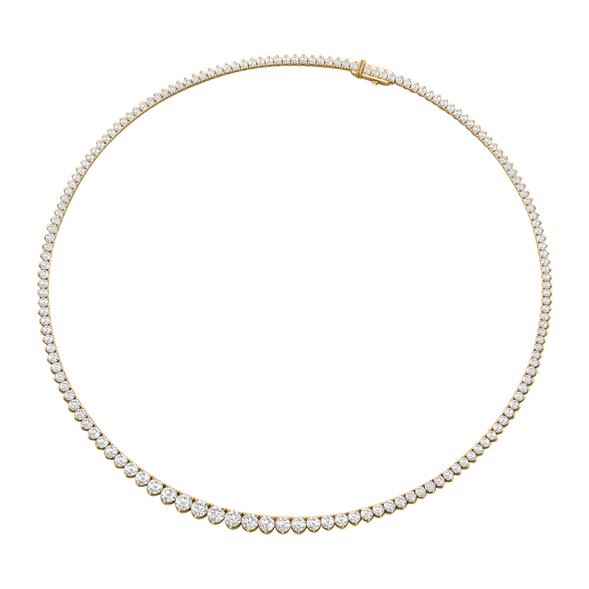 Esra Diamanten Tennisketting Briljant - 15ct
