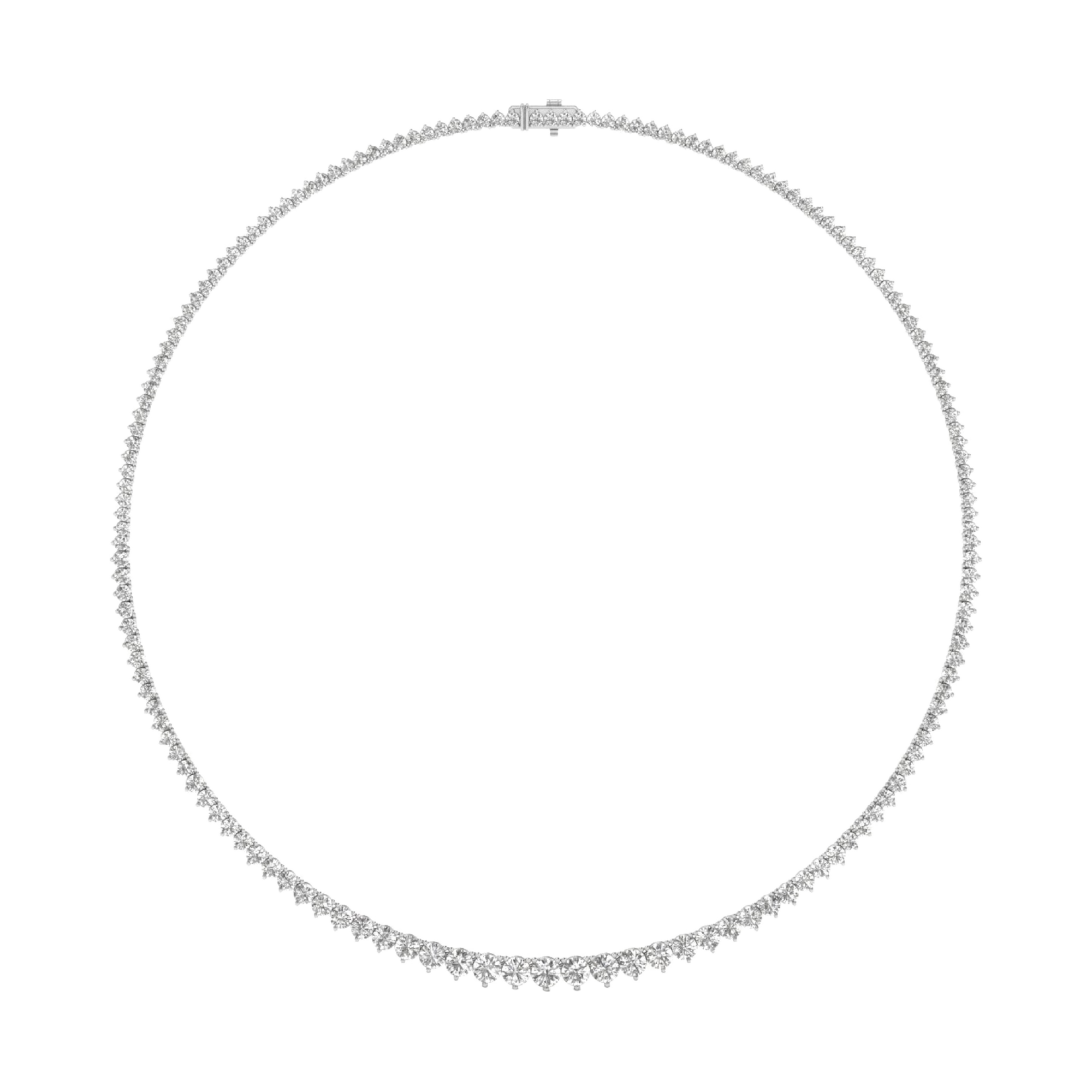Esra Diamanten Tennisketting Briljant - 15ct