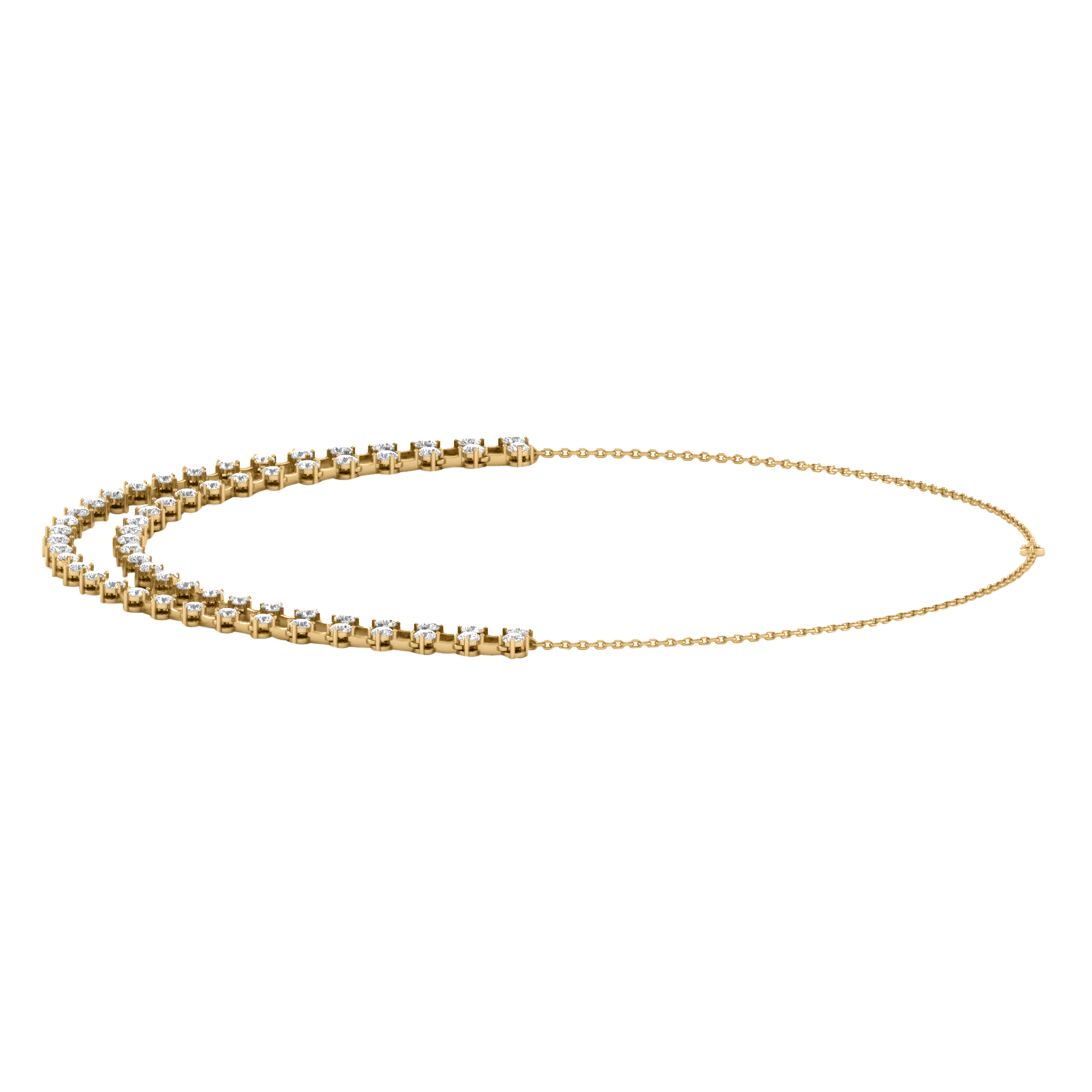Nové Diamanten Ketting Briljanten - 10.2ct