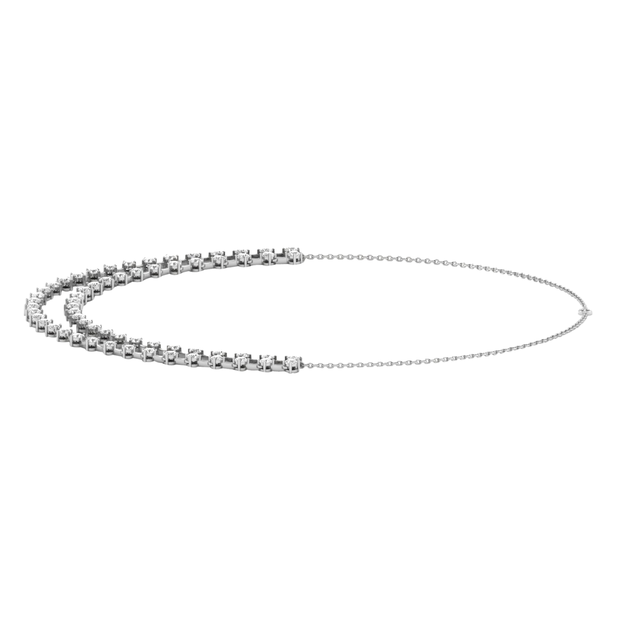 Nové Diamanten Ketting Briljanten - 10.2ct