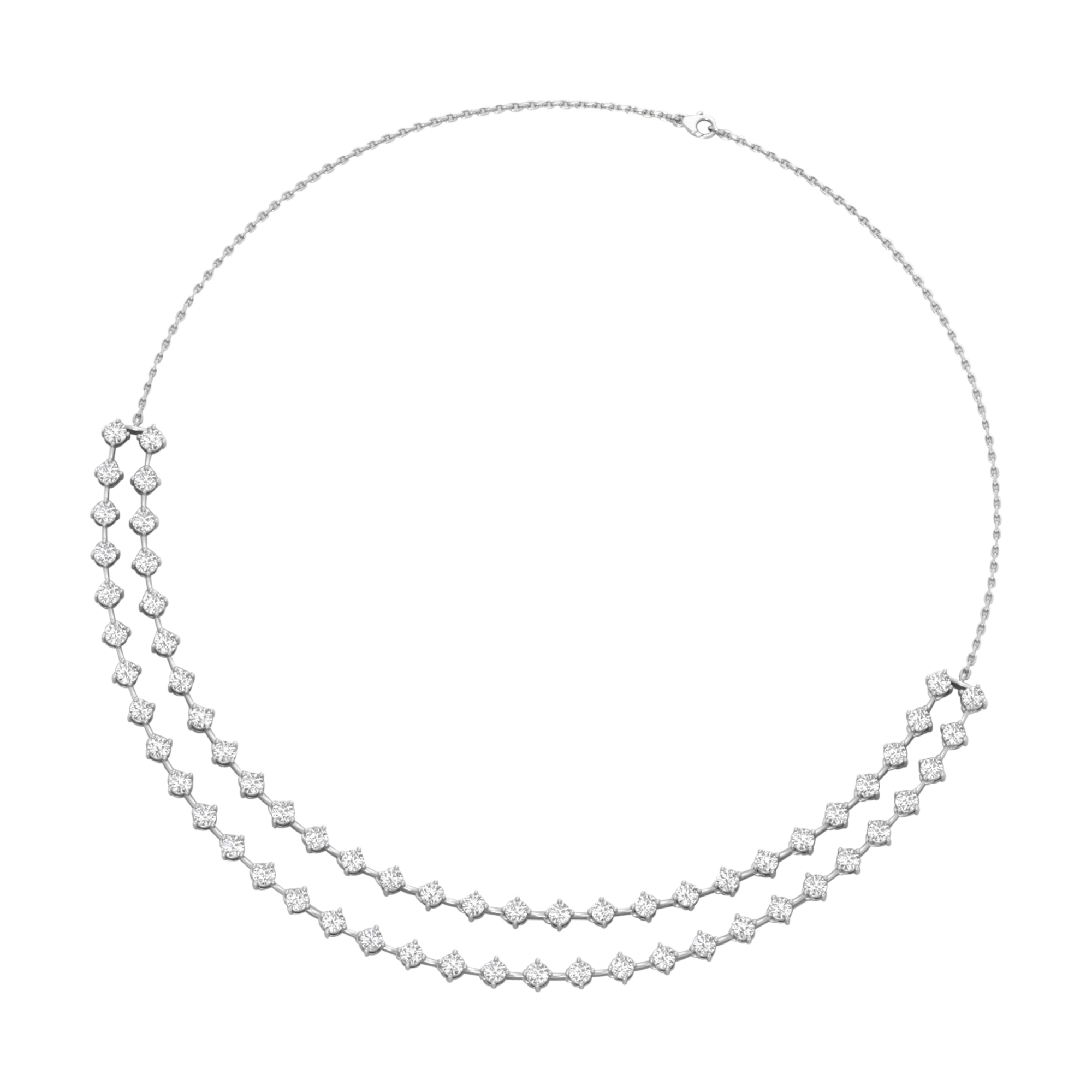Nové Diamanten Ketting Briljanten - 10.2ct