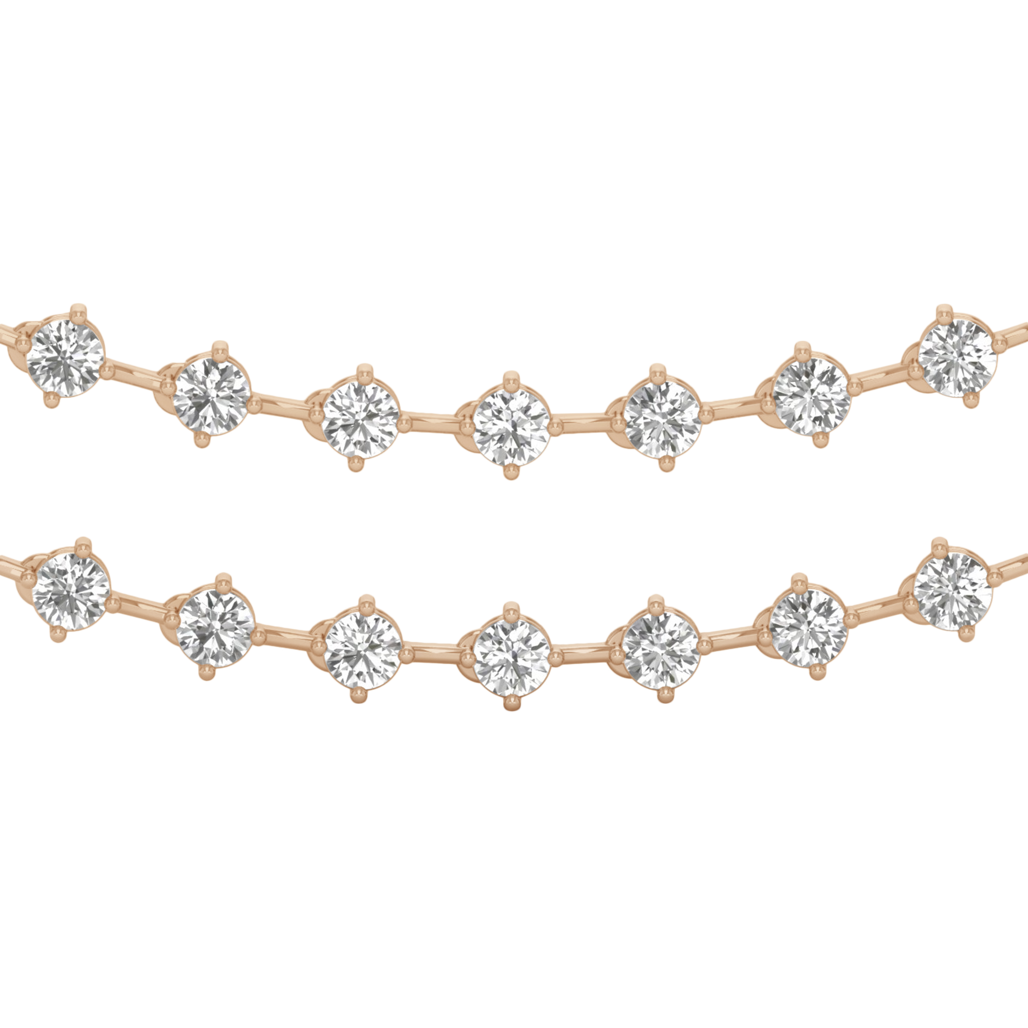 Nové Diamanten Ketting Briljanten - 10.2ct