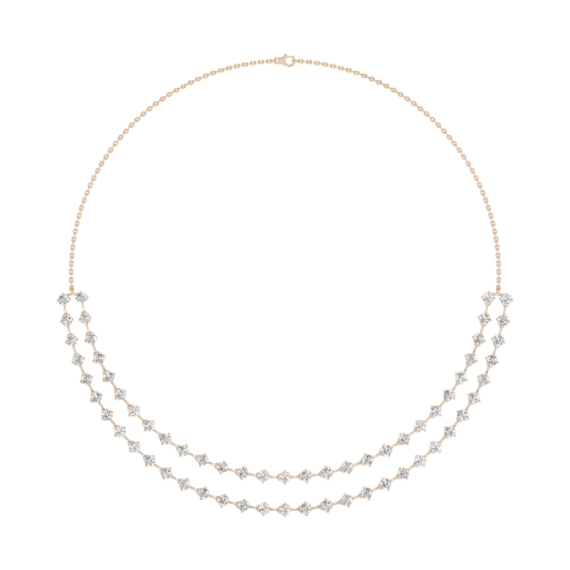 Nové Diamanten Ketting Briljanten - 10.2ct