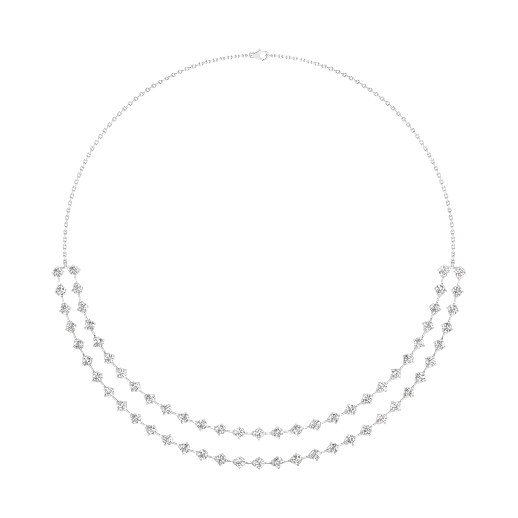 Nové Diamanten Ketting Briljanten - 10.2ct