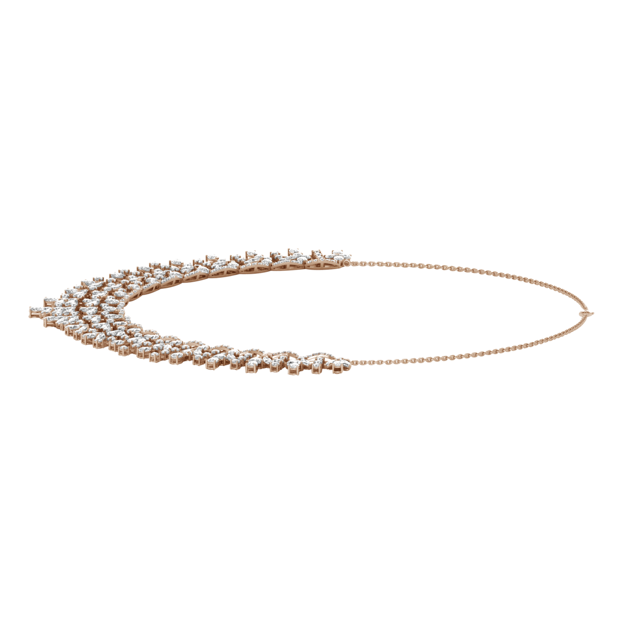 Suzette Diamanten Ketting Peer - 21ct