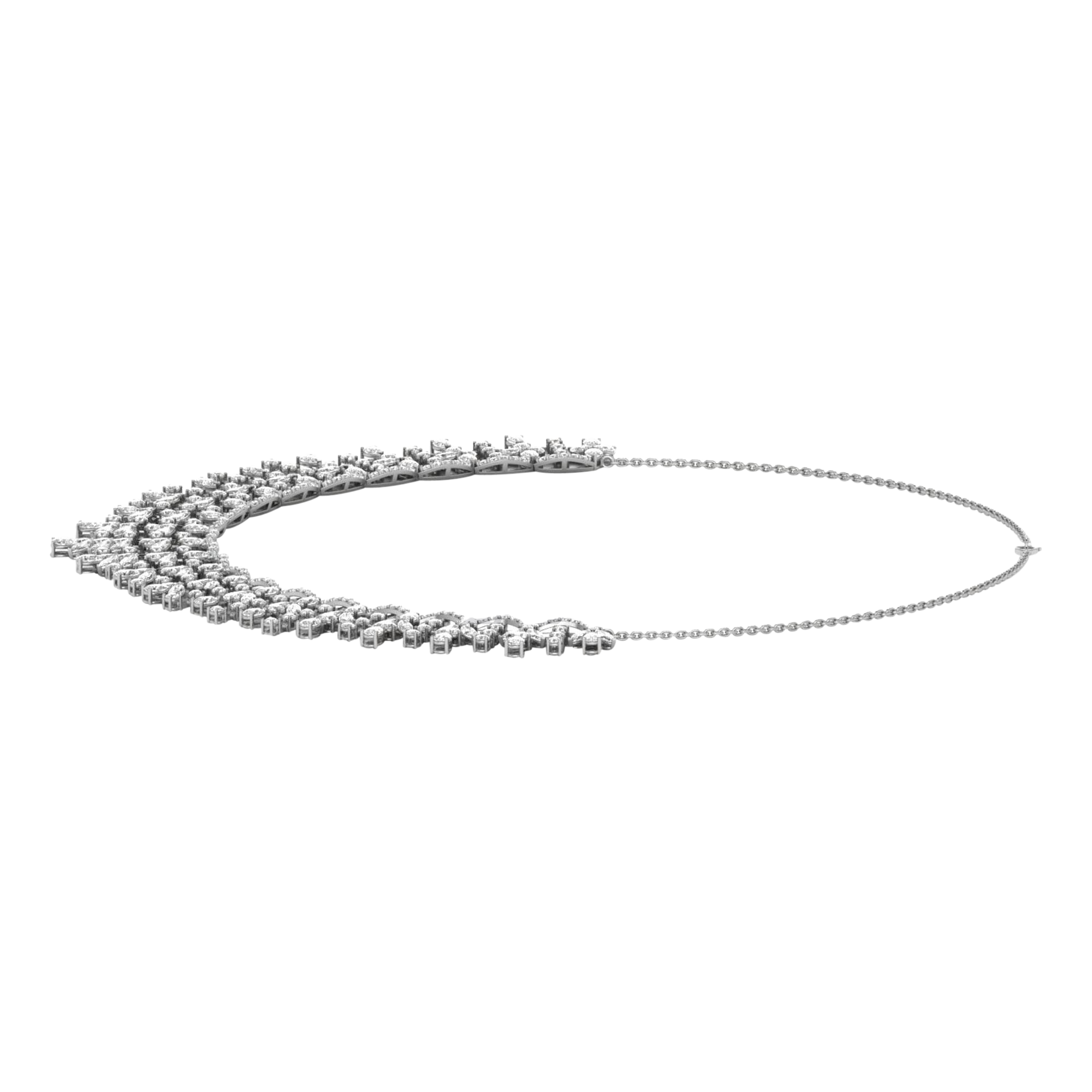 Suzette Diamanten Ketting Peer - 21ct