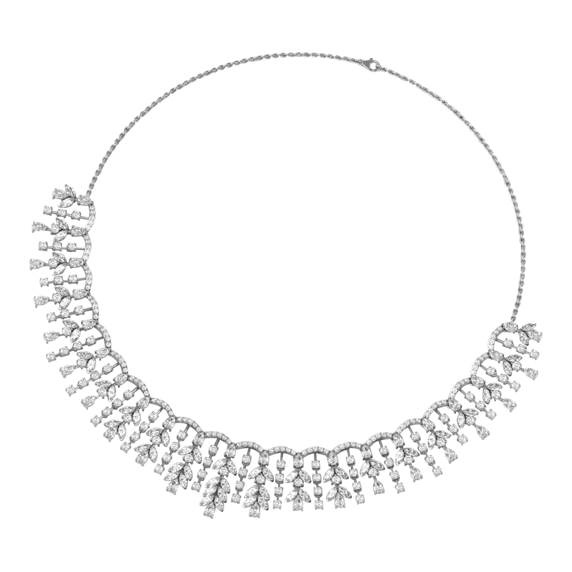 Suzette Diamanten Ketting Peer - 21ct