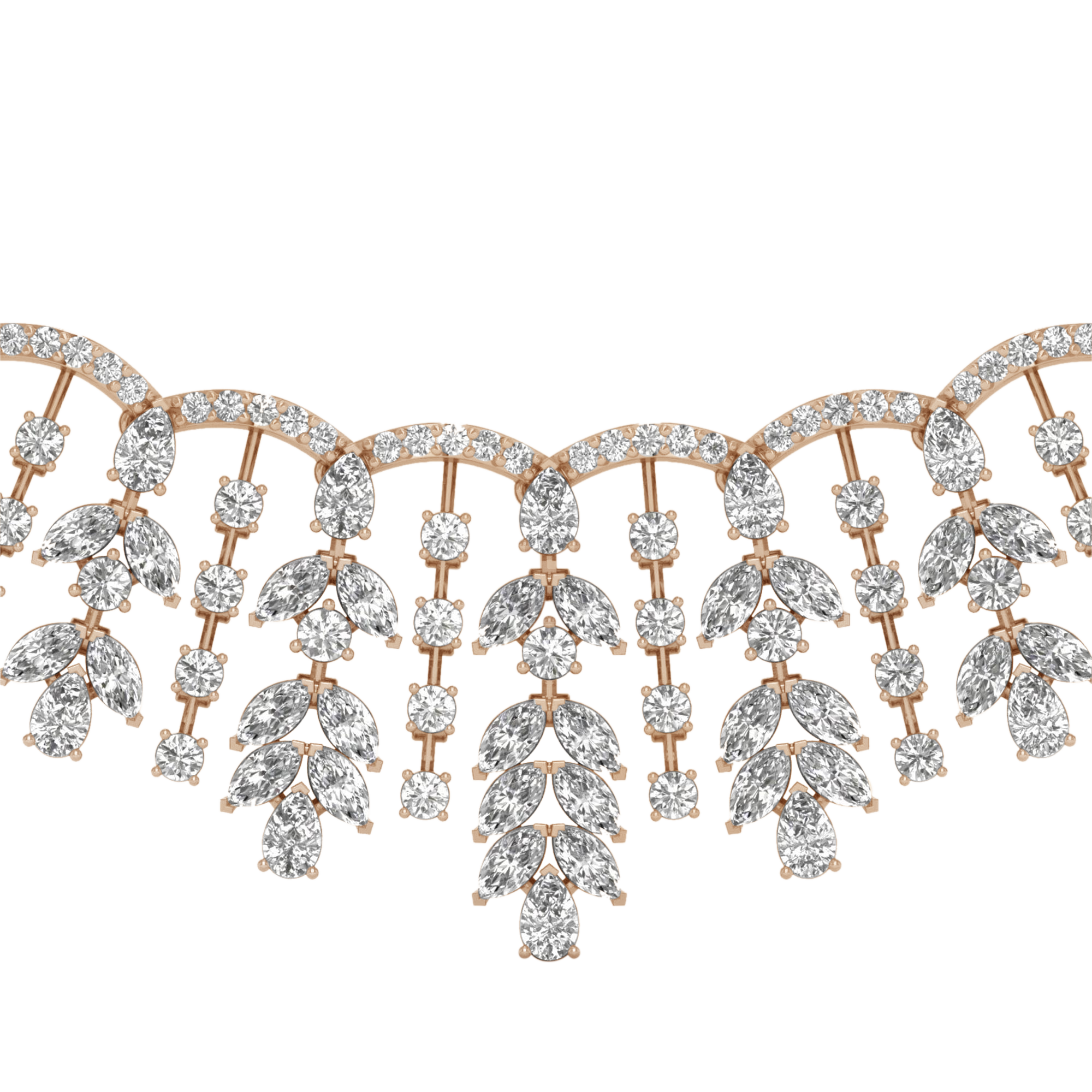 Suzette Diamanten Ketting Peer - 21ct